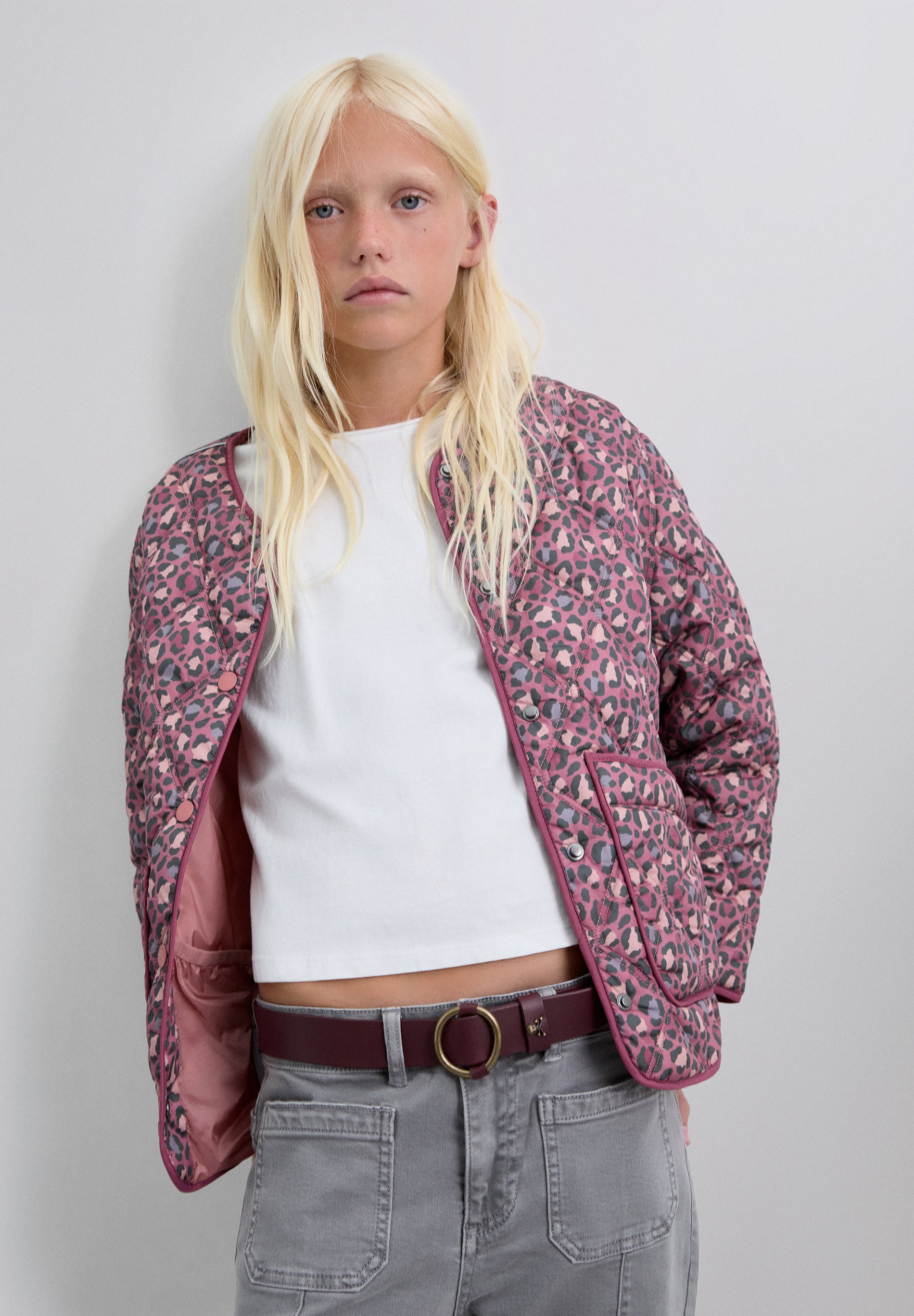 CHAQUETA ACOLCHADA ANIMAL PRINT