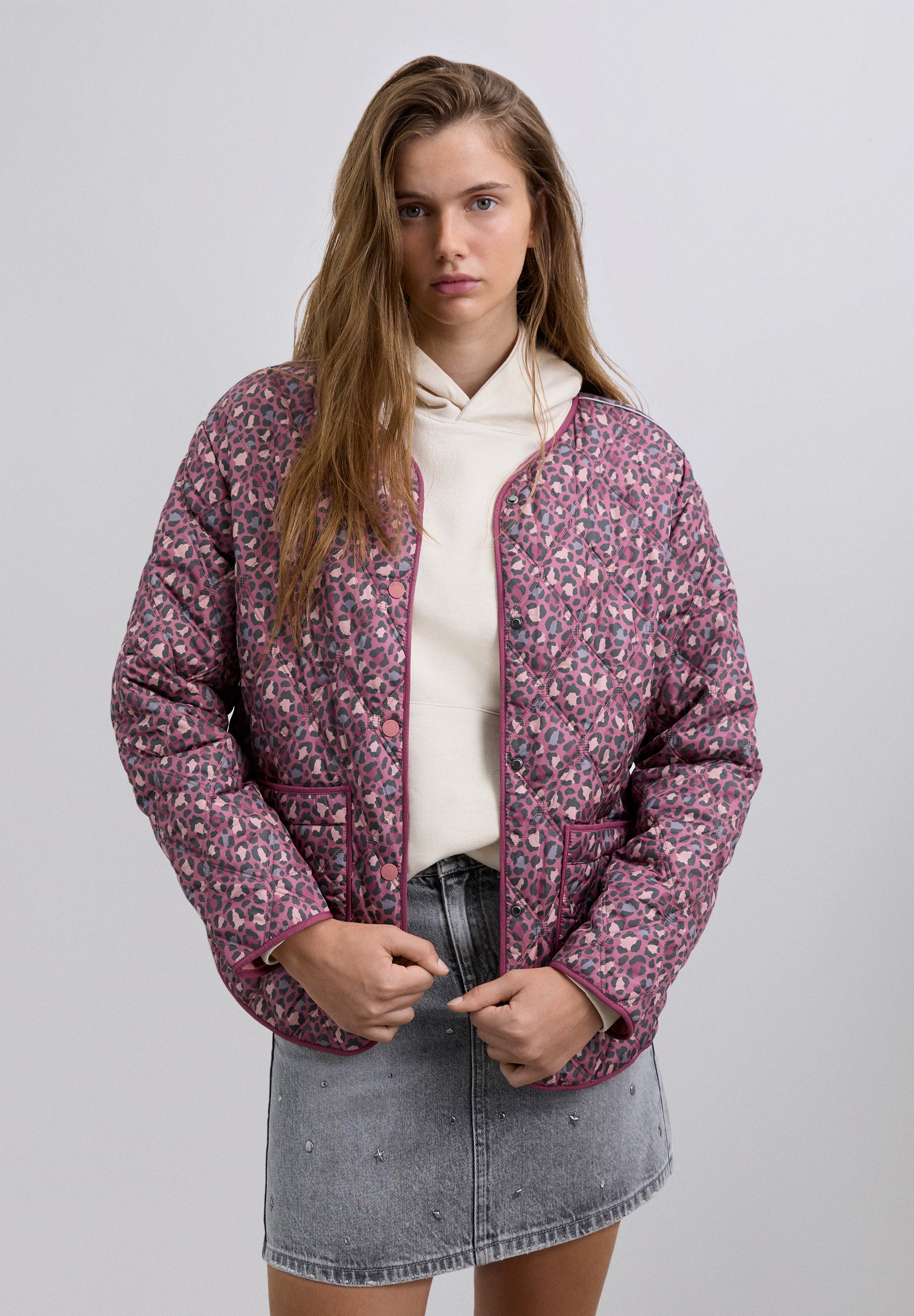 CHAQUETA ACOLCHADA ANIMAL PRINT