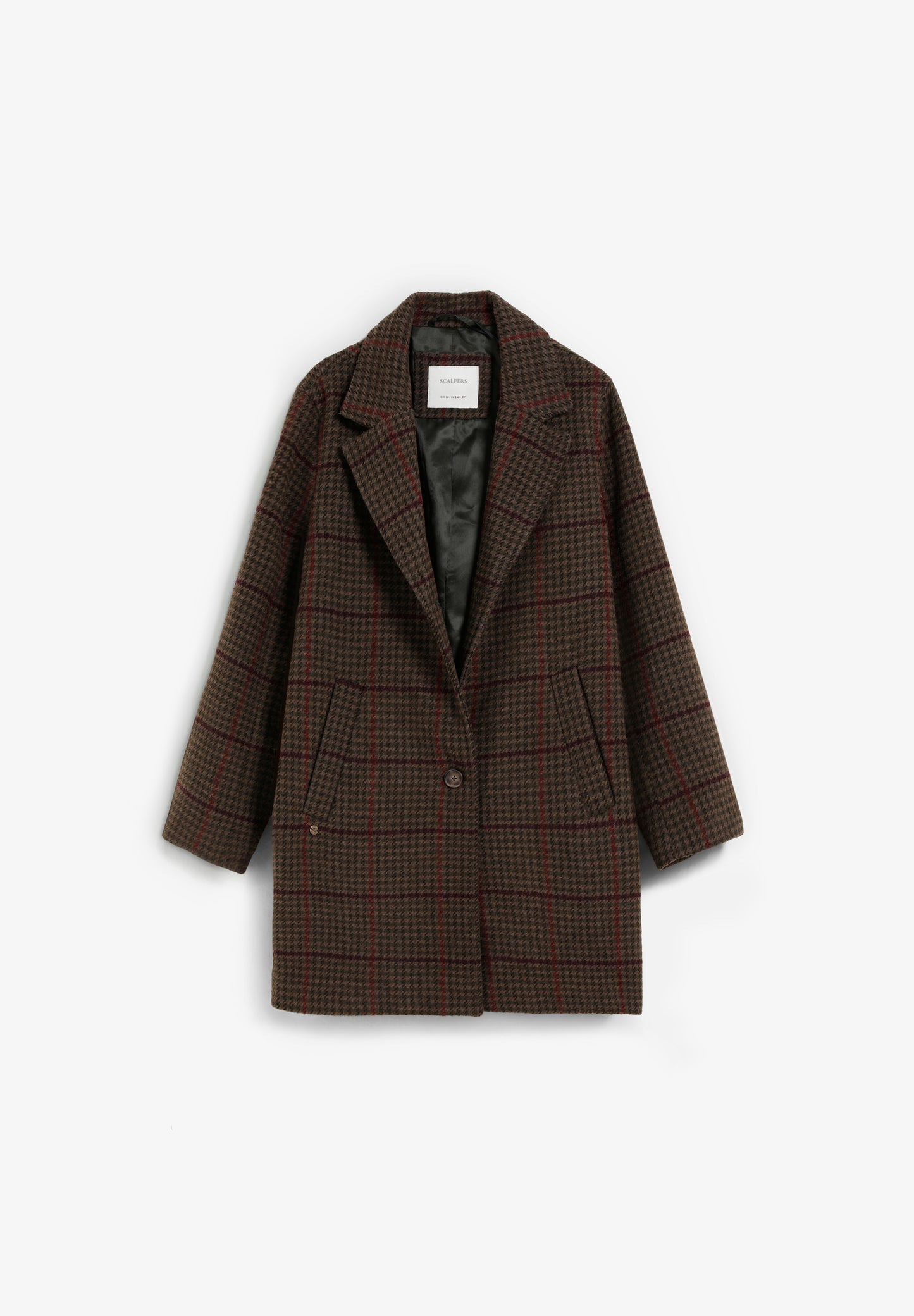 ABRIGO PAÑO CUADROS