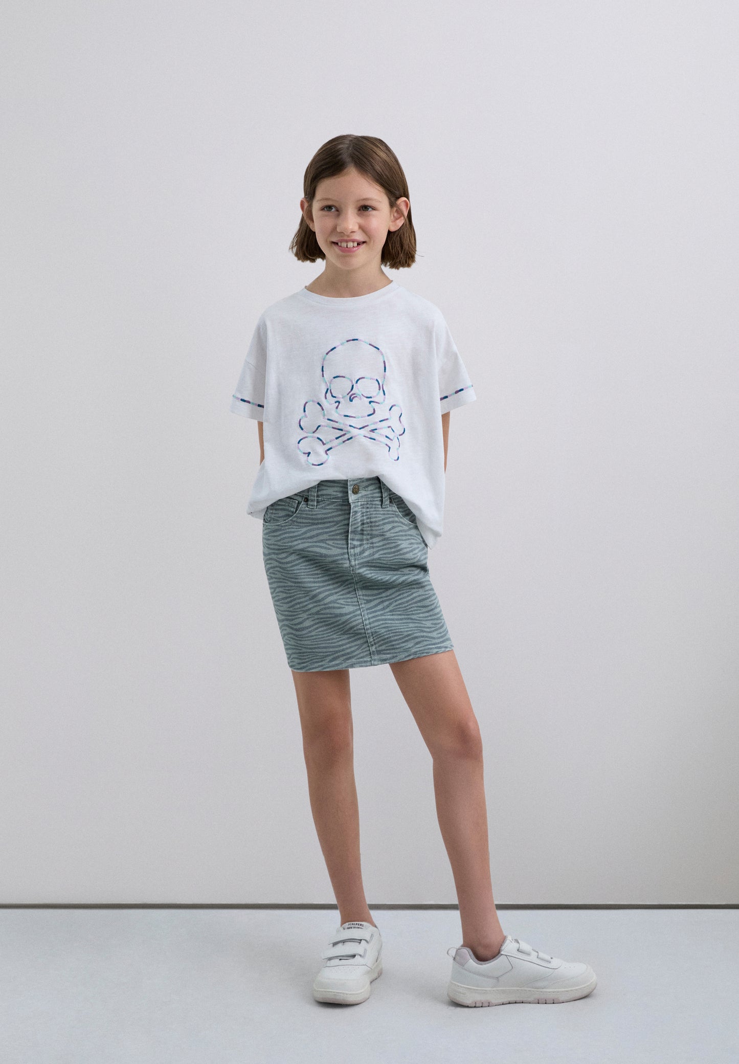 FALDA MINI ESTAMPADO CEBRA