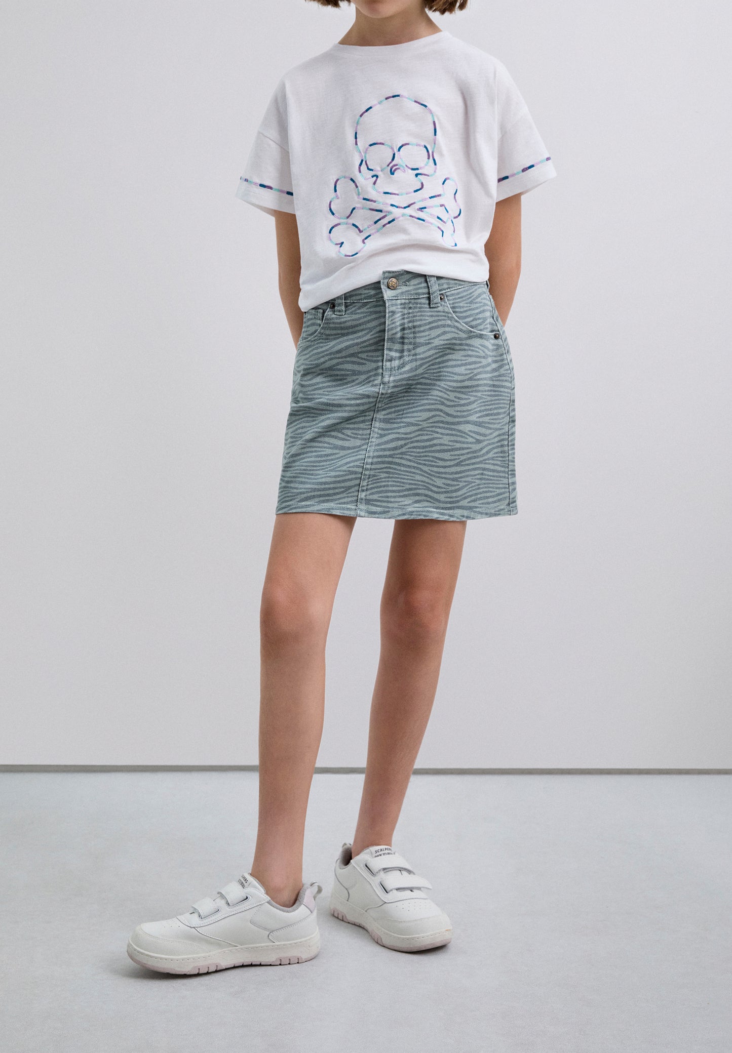FALDA MINI ESTAMPADO CEBRA