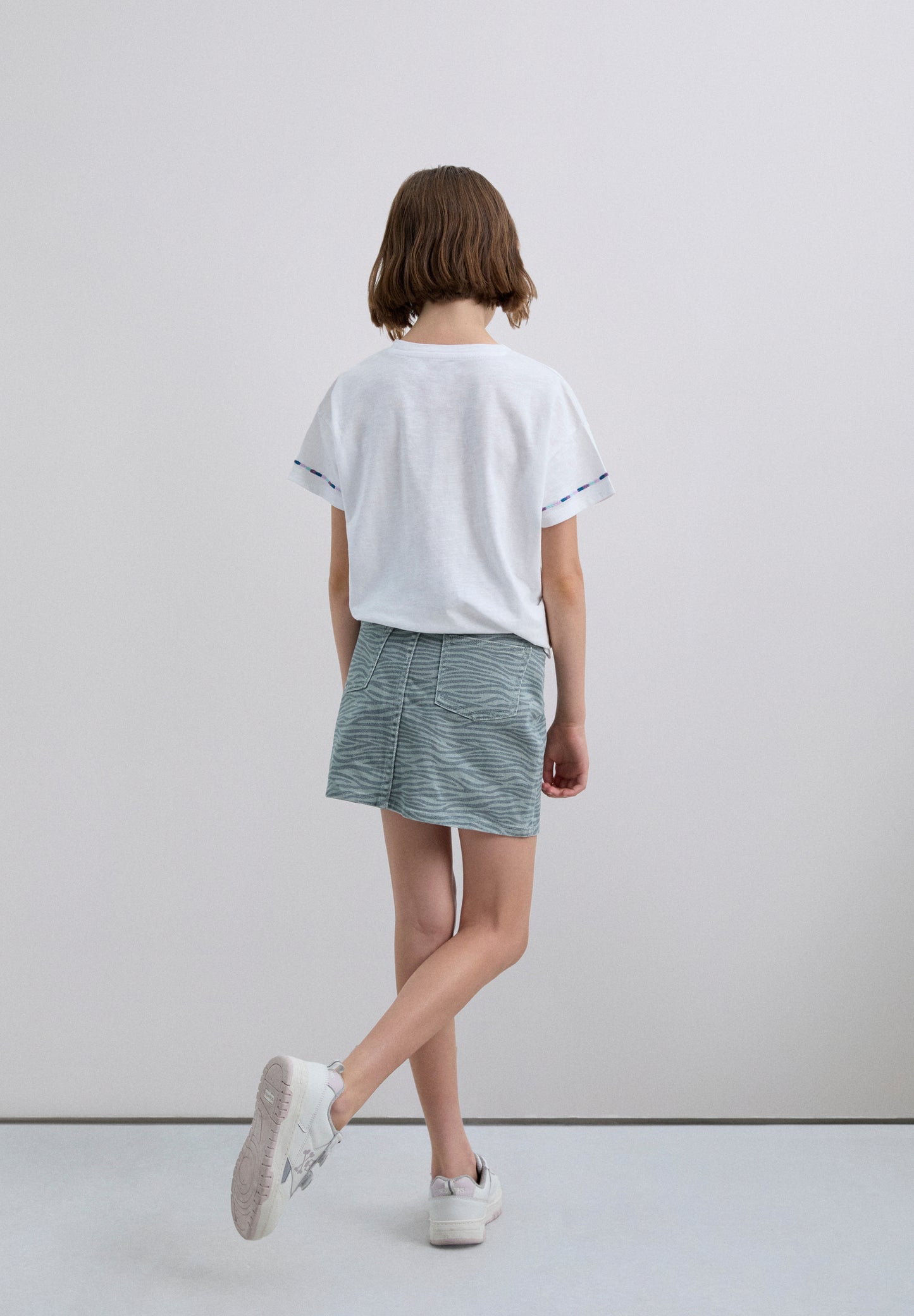 FALDA MINI ESTAMPADO CEBRA