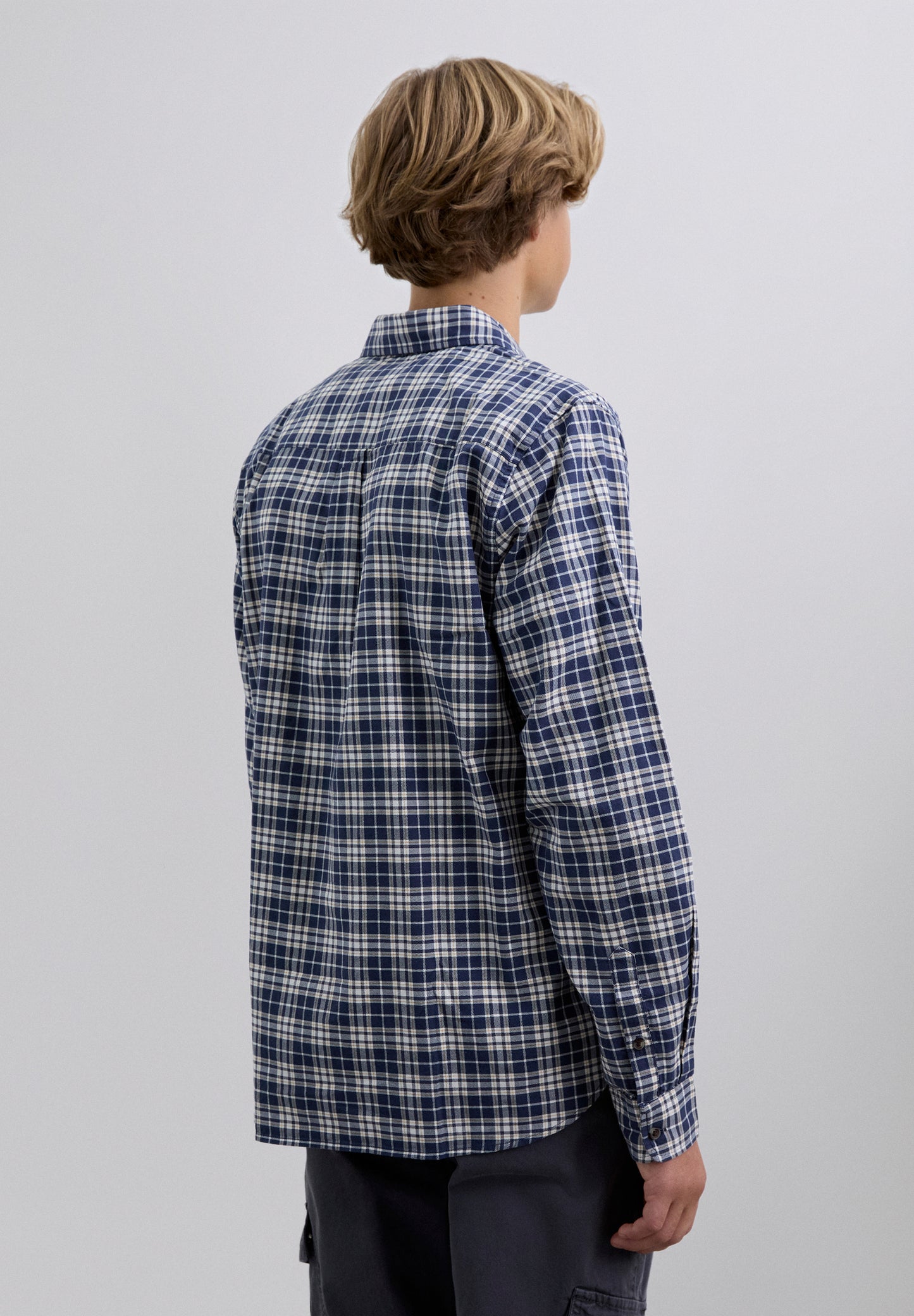 CAMISA POLERA CUADROS CALAVERA