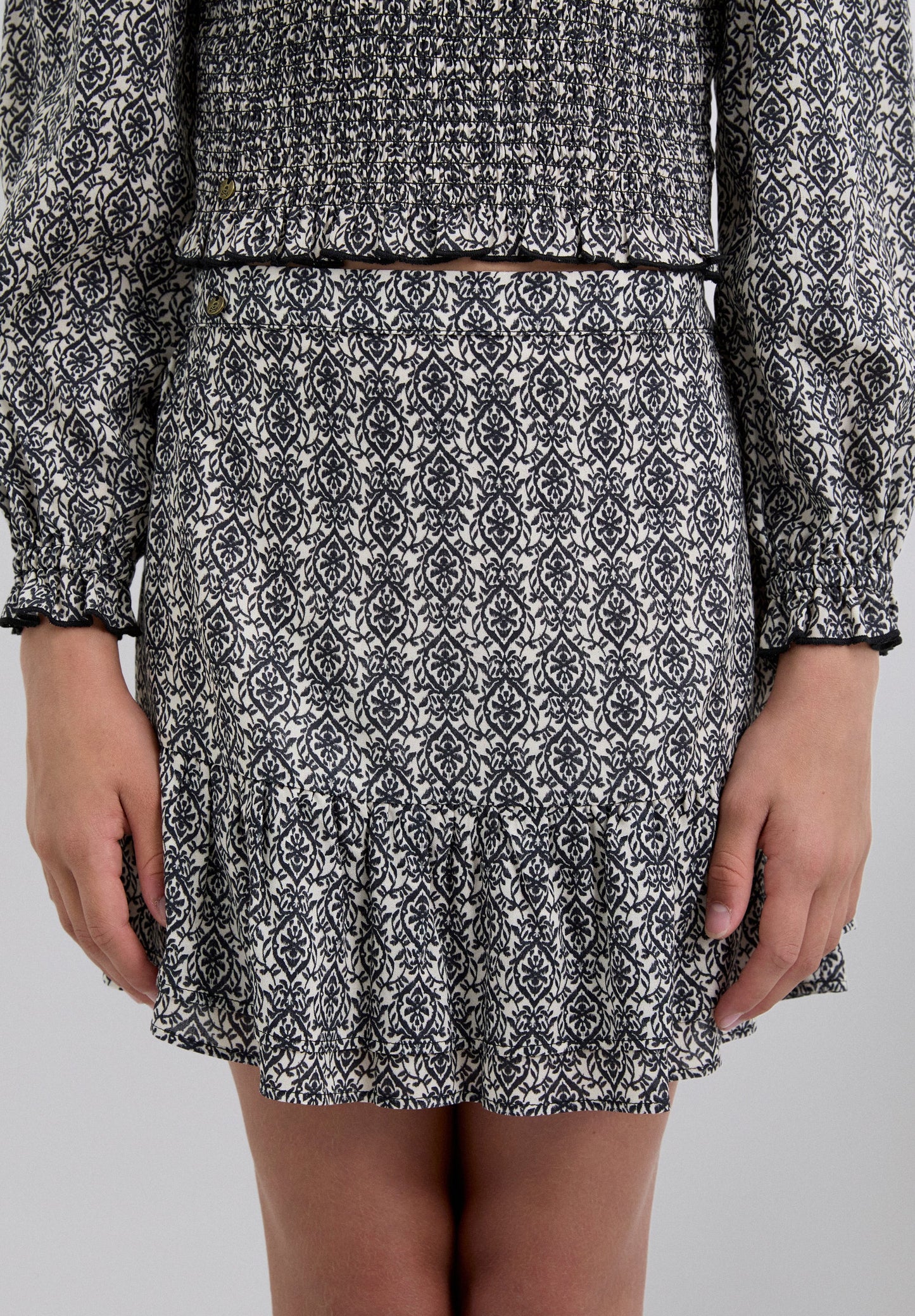 FALDA PRINT VOLANTE