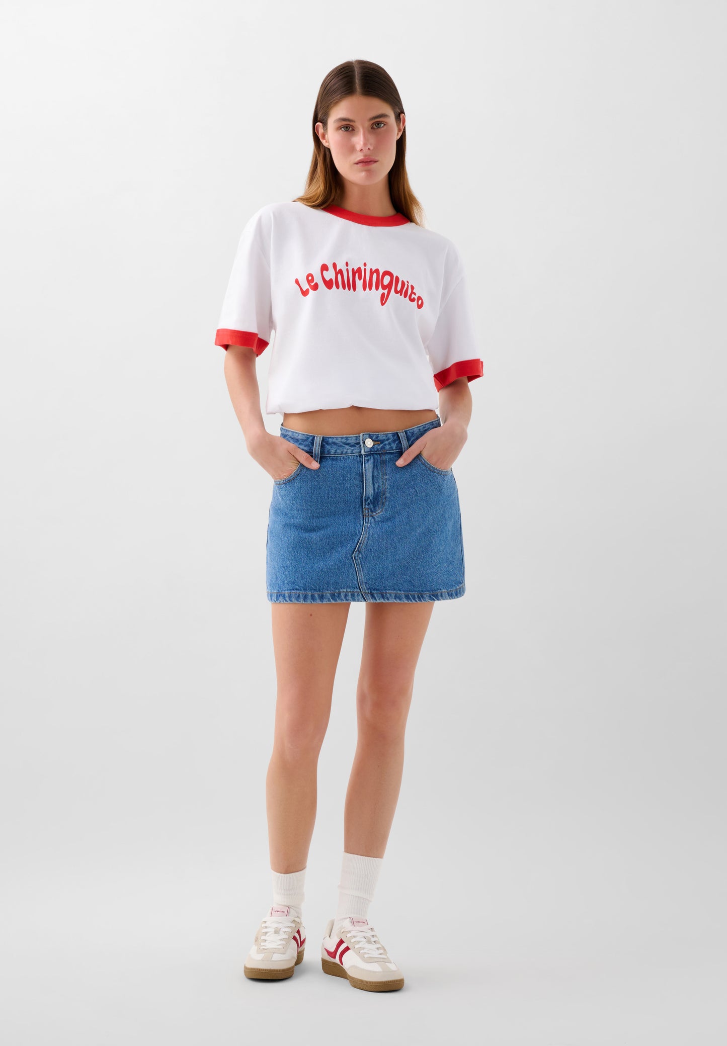 CAMISETA PRINT DELANTERO CONTRASTE | LE CHIRINGUITO