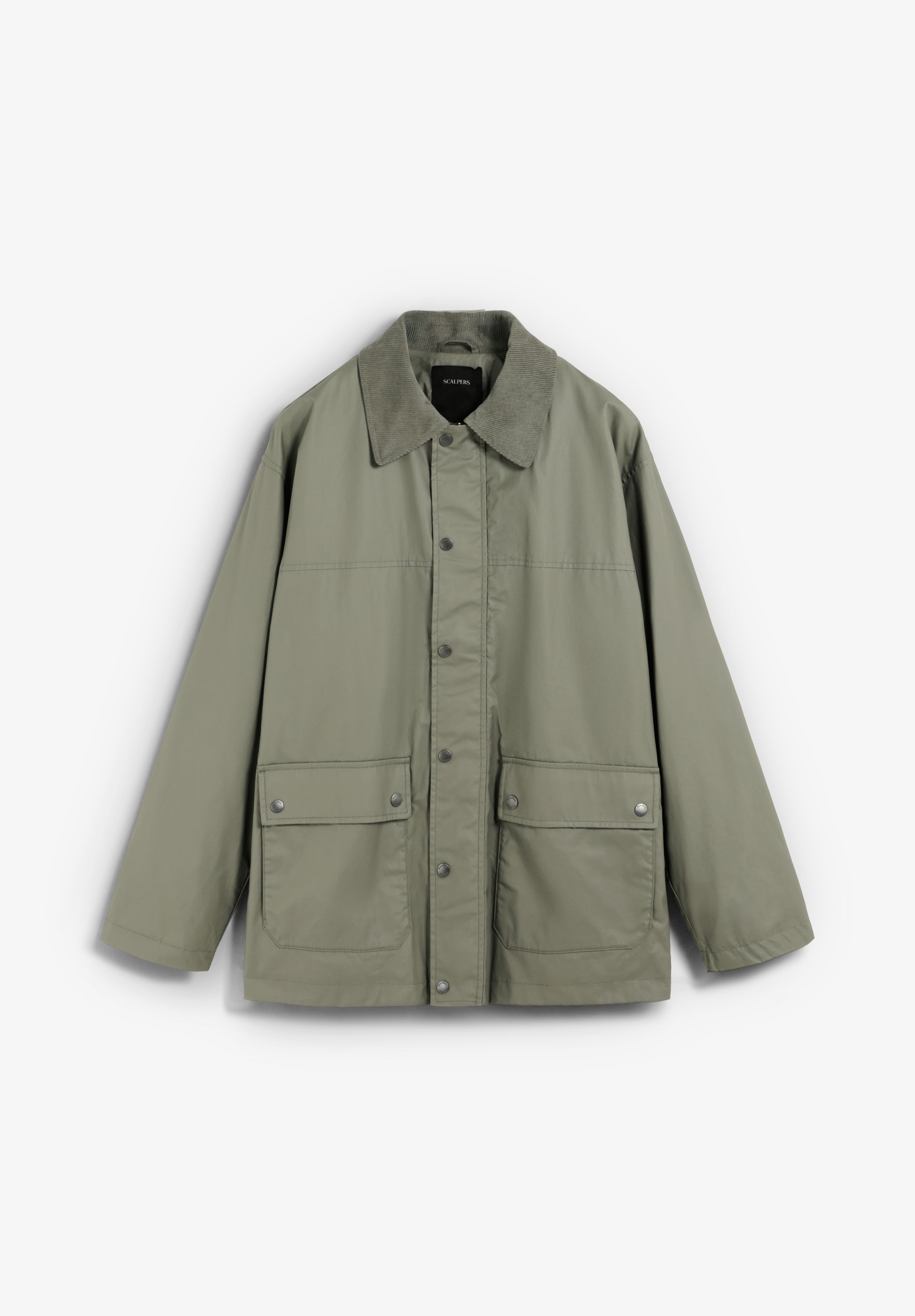 CHAQUETA ENCERADA CON SNAPS