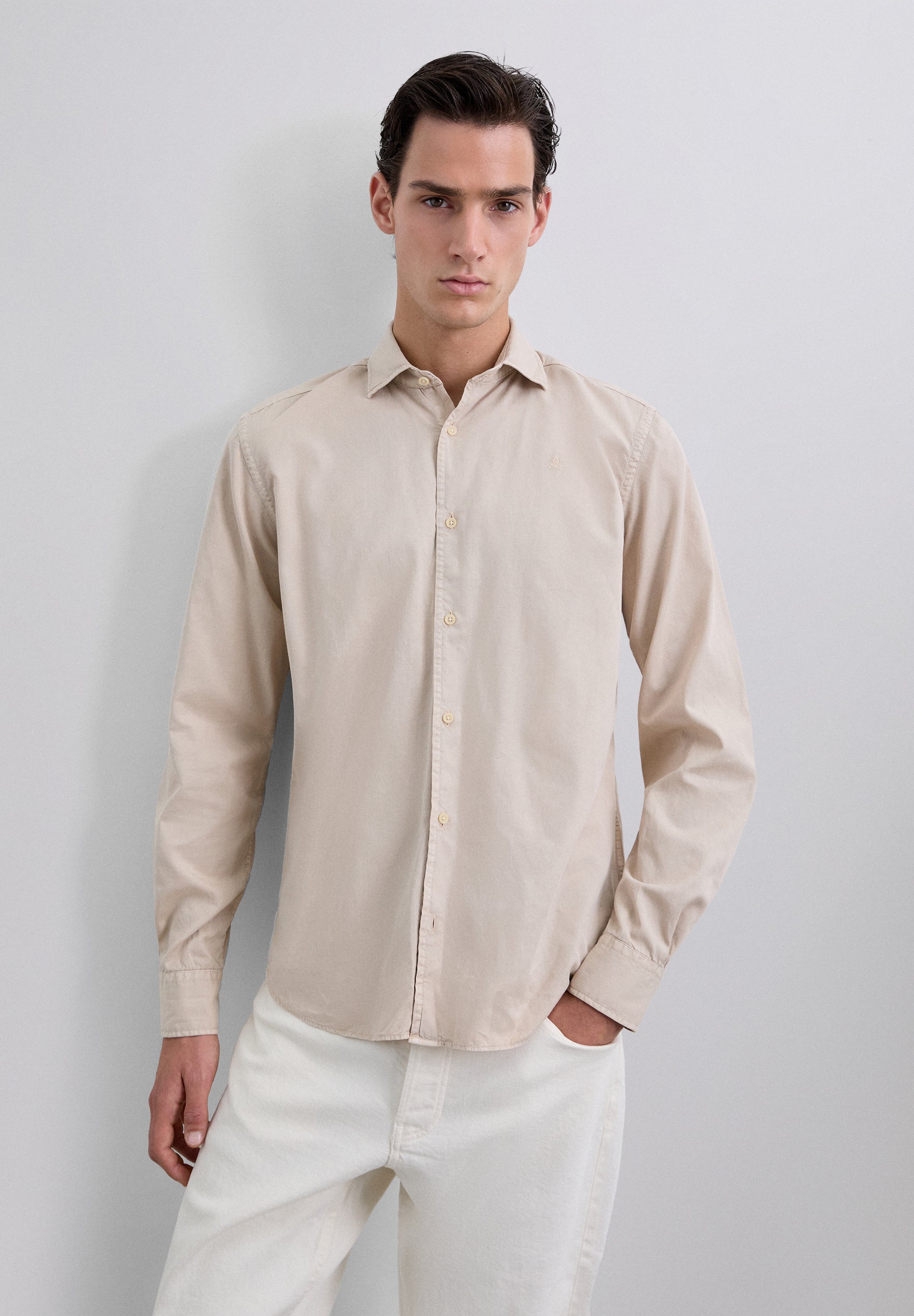 CAMISA REGULAR FIT BORDADA - Scalpers