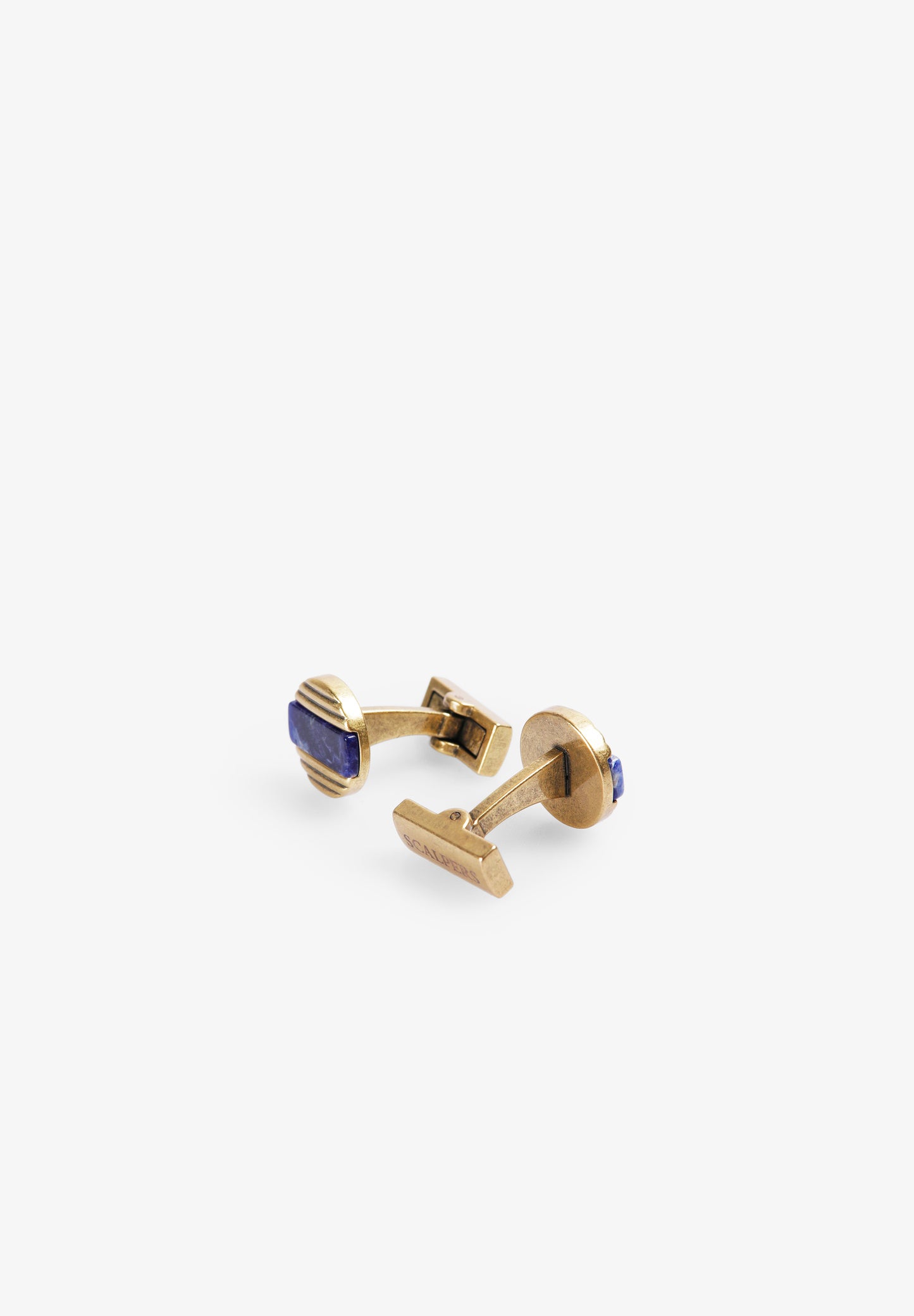 SCGOLD STRIPE CIRCLE CUFFLINK
