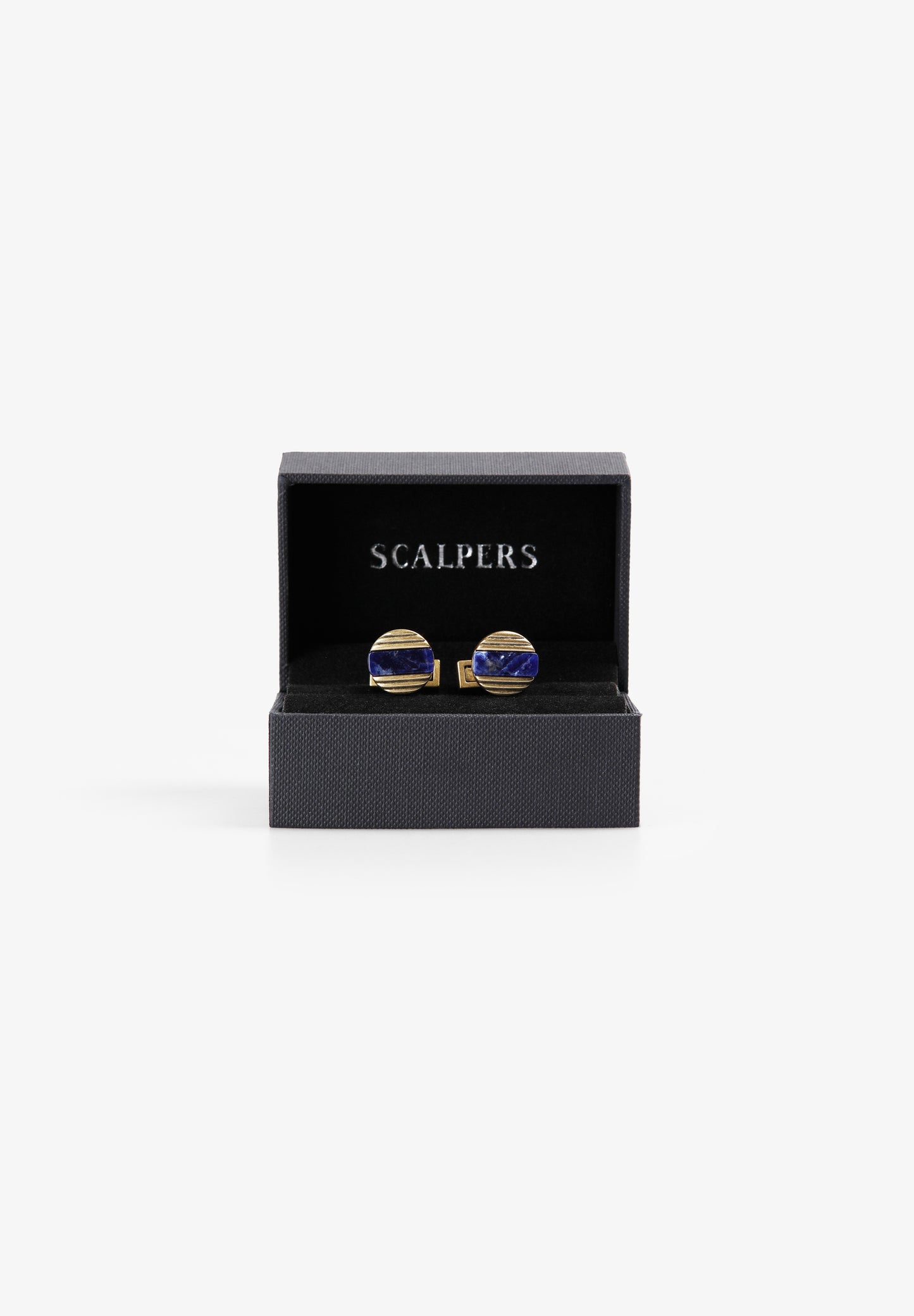 SCGOLD STRIPE CIRCLE CUFFLINK