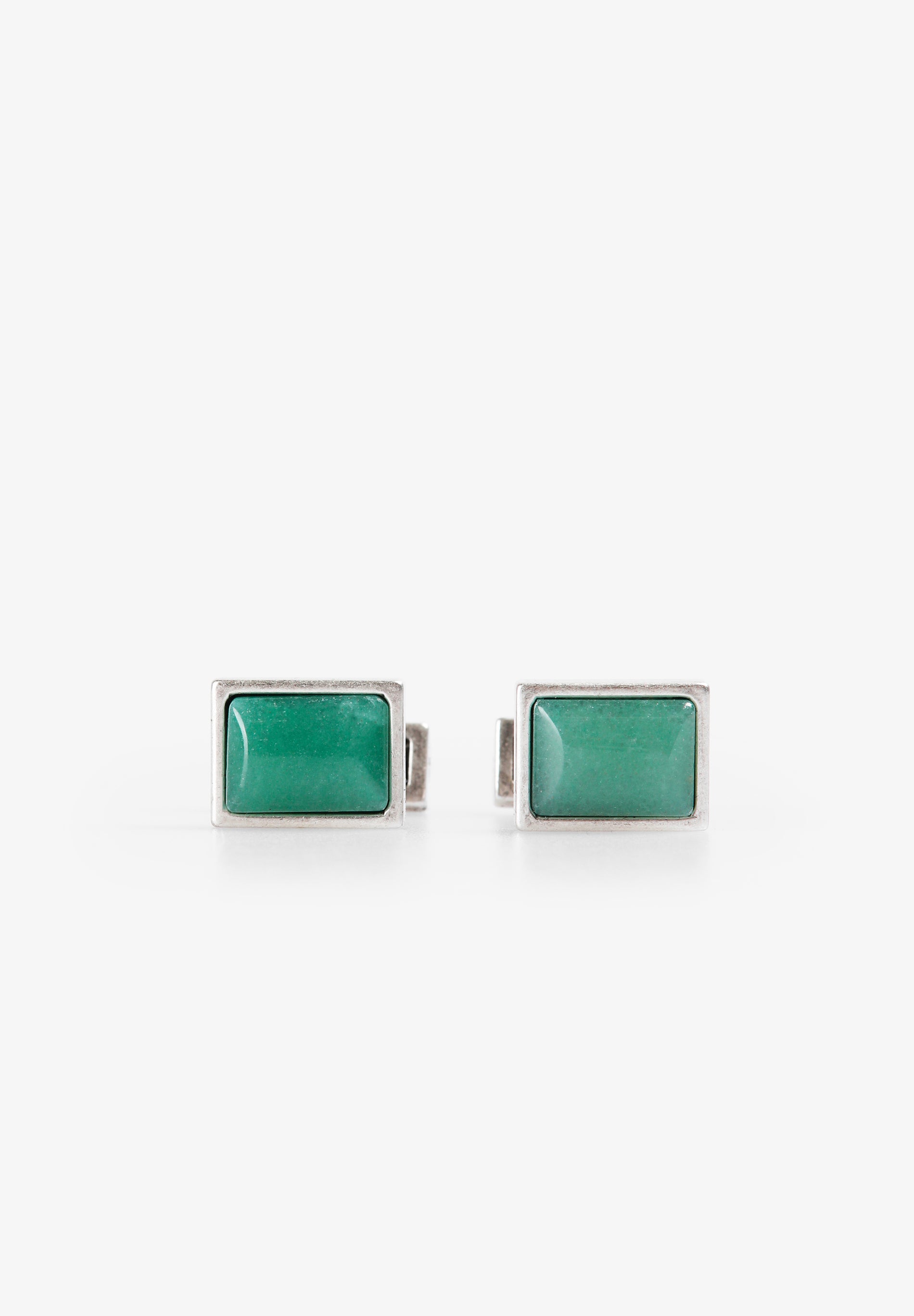 SCSILVER RECTANGLE CUFFLINKS