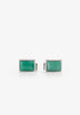 SCSILVER RECTANGLE CUFFLINKS