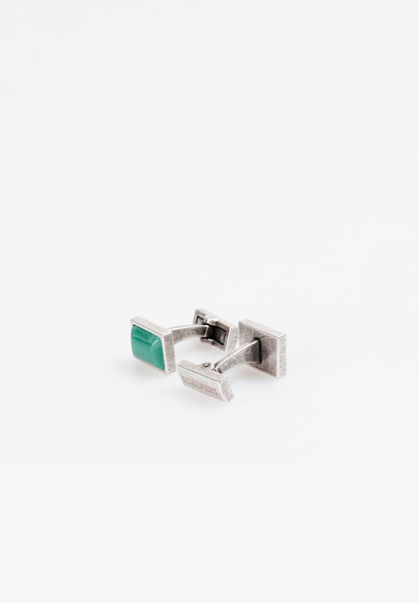 SCSILVER RECTANGLE CUFFLINKS