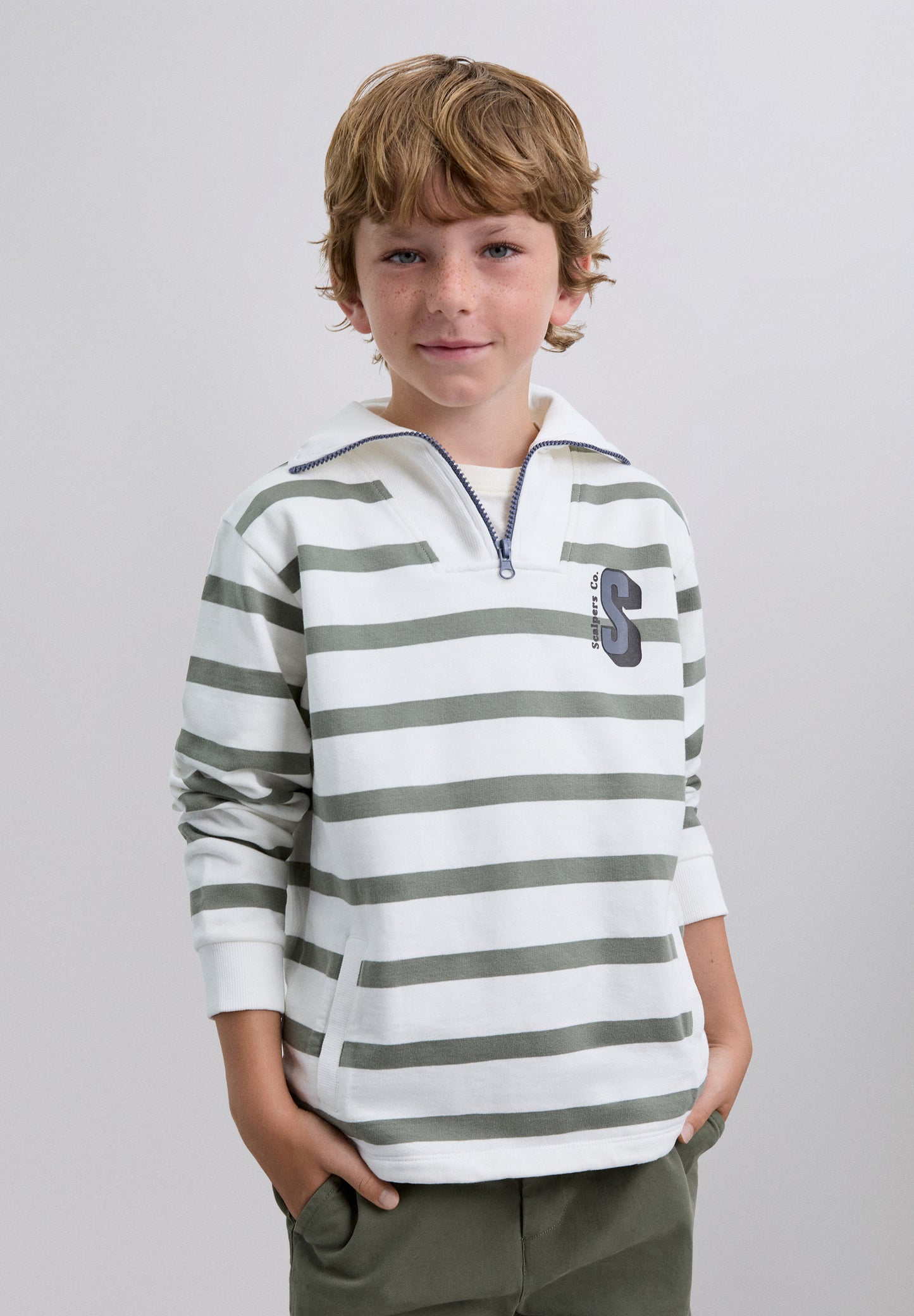 SUDADERA RAYAS CALAVERA