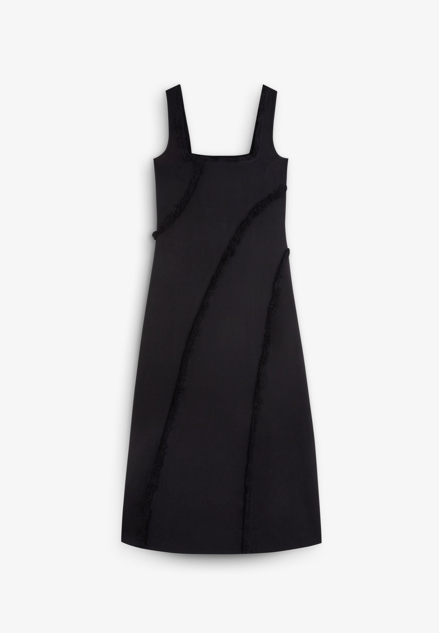 VESTIDO FLECOS DESPUNTADOS