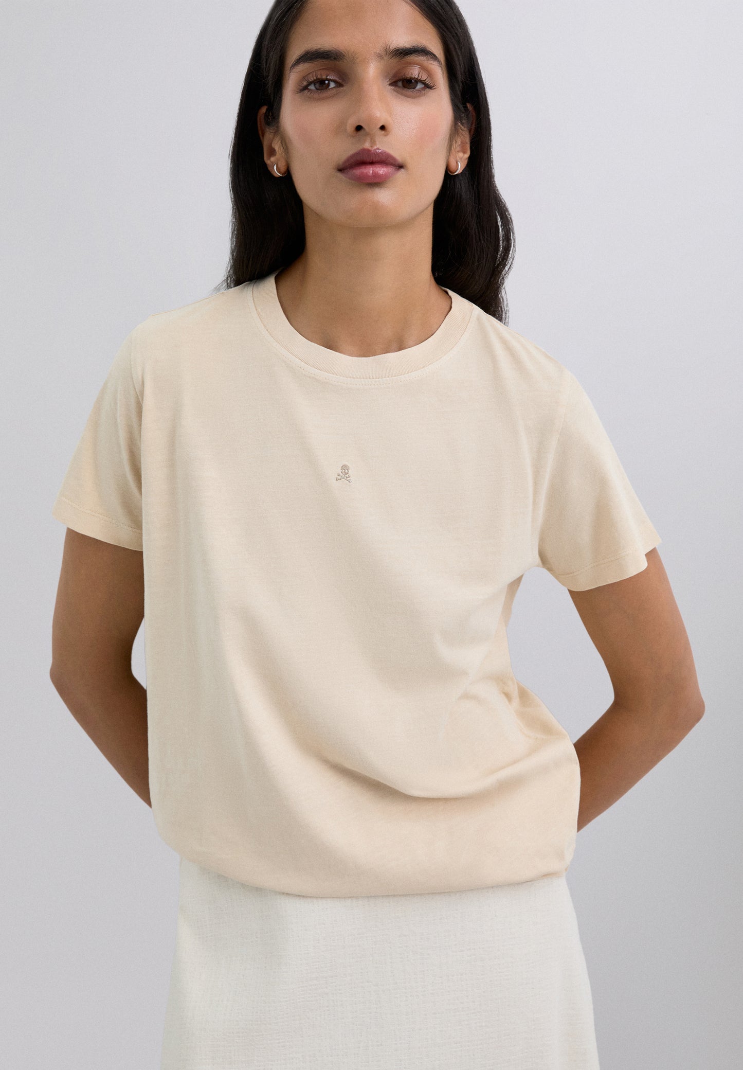 SCPLAINSKULLV TEE