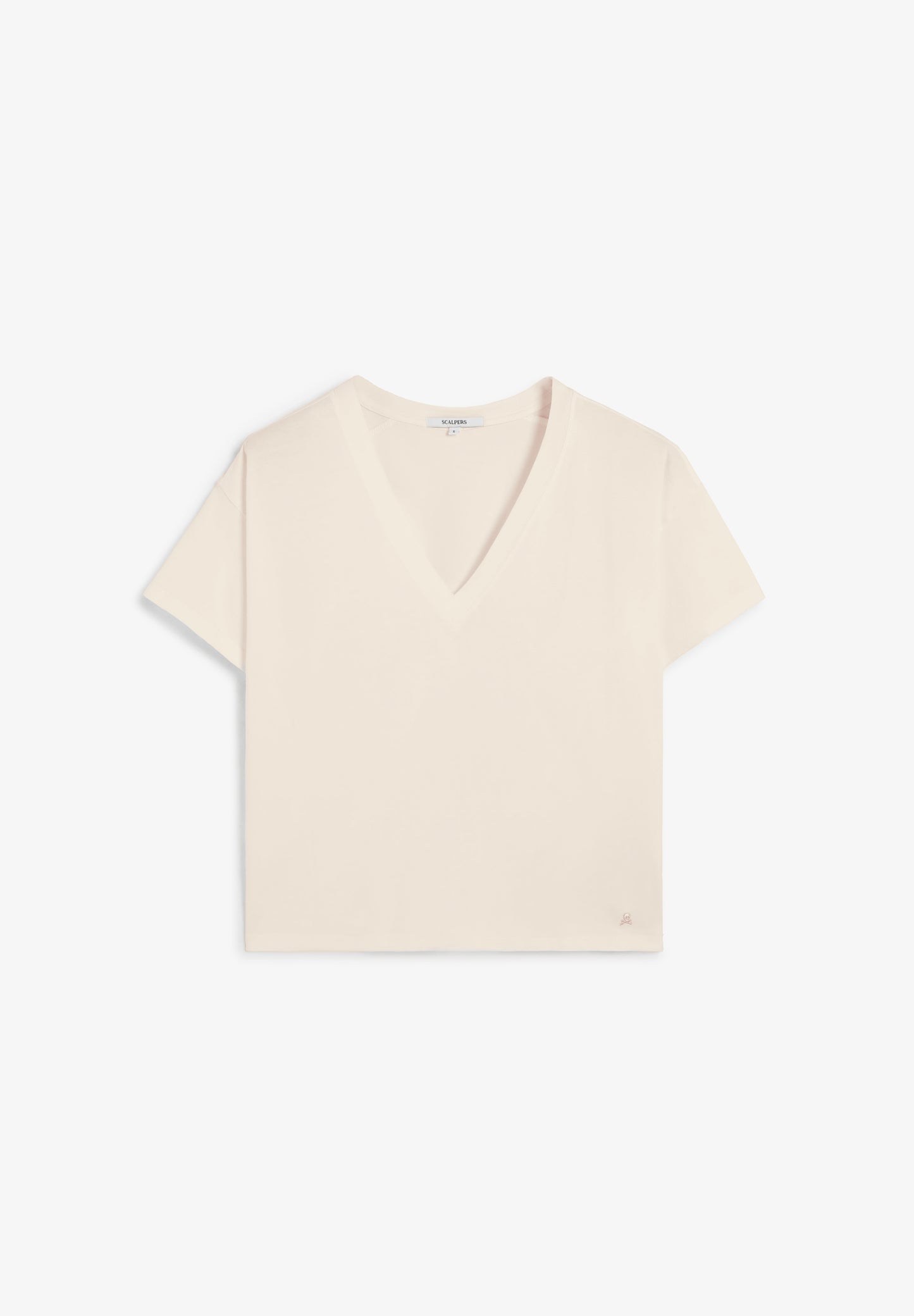 SCPLAINSKULLV TEE