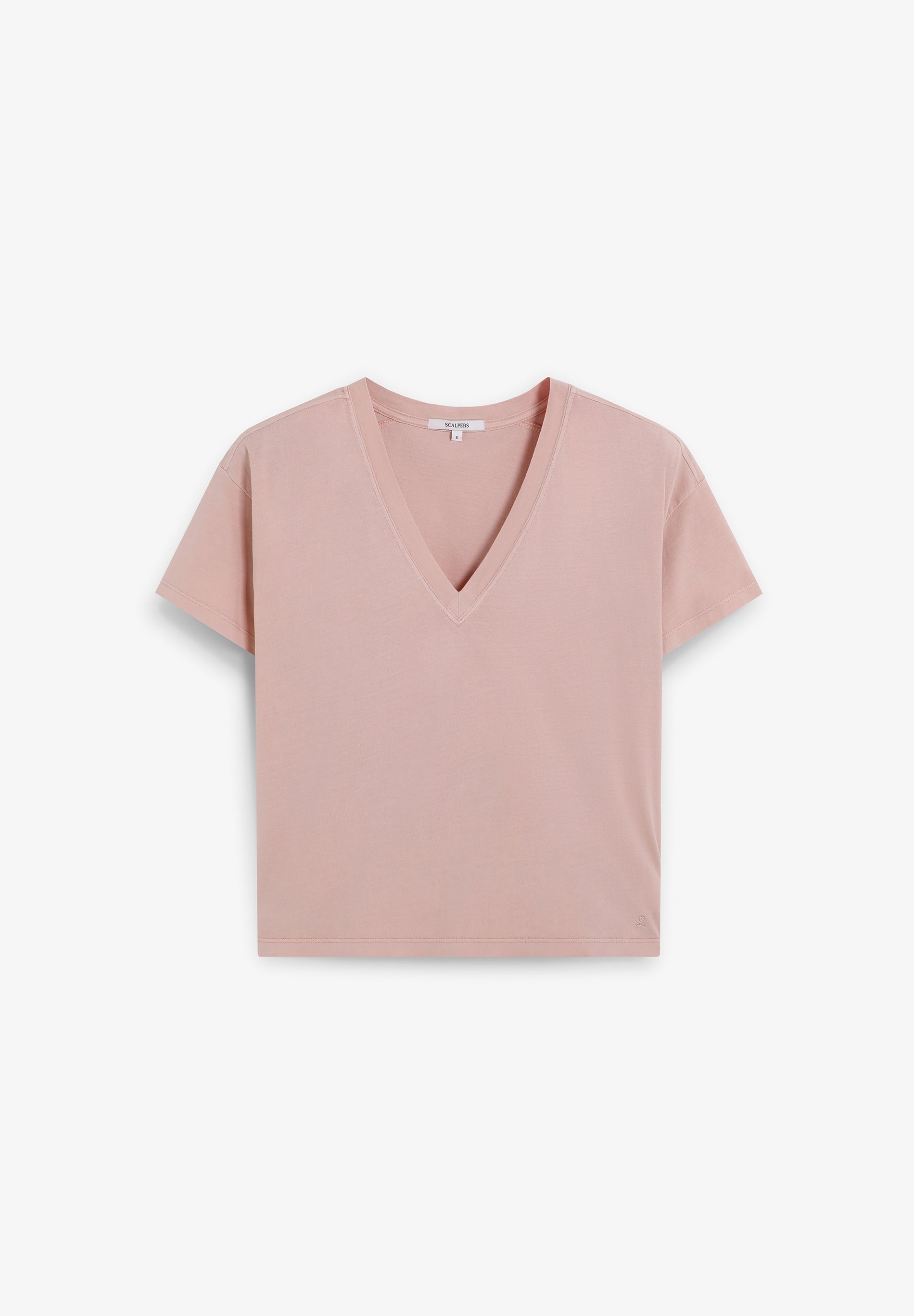 SCPLAINSKULLV TEE
