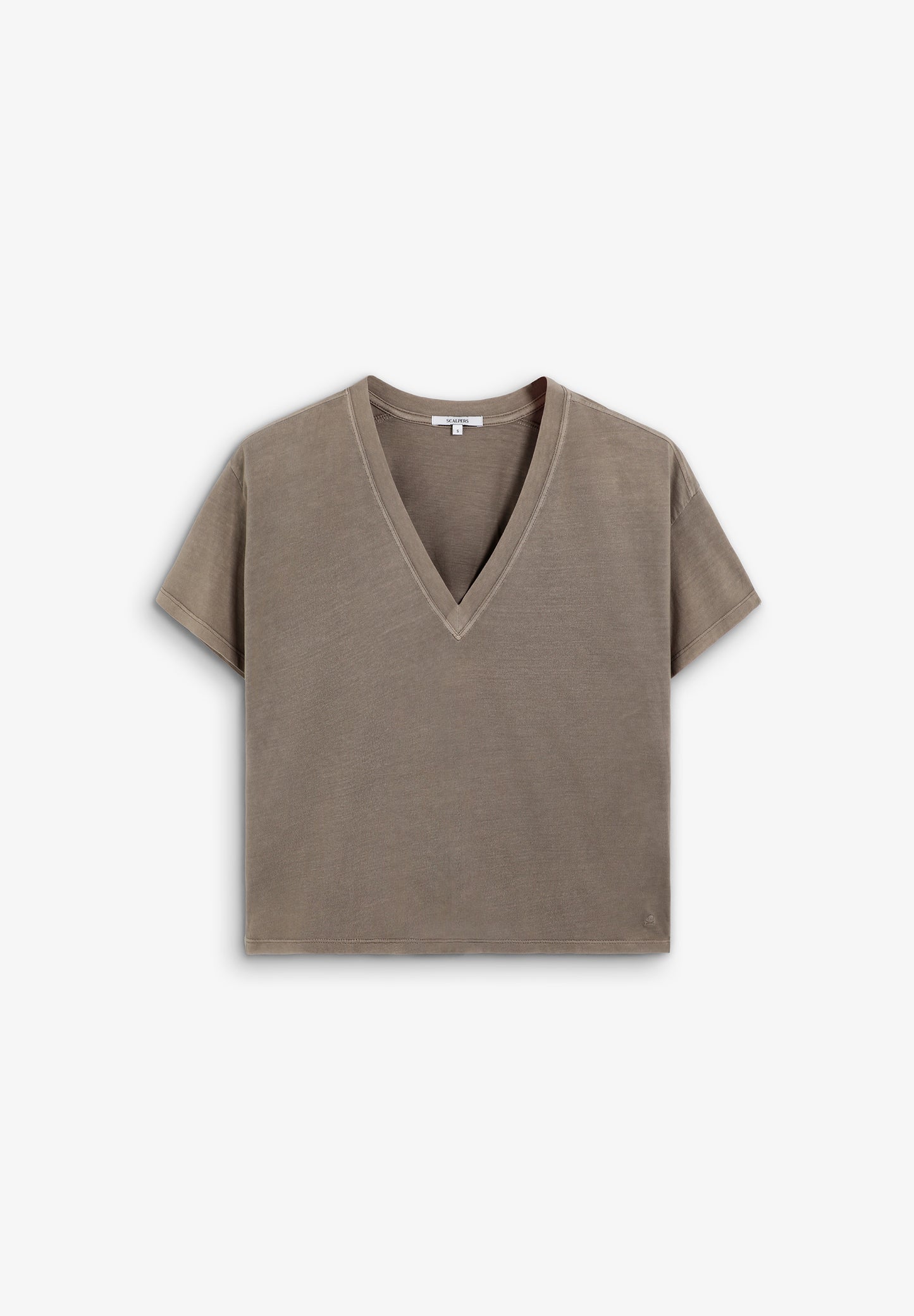 SCPLAINSKULLV TEE
