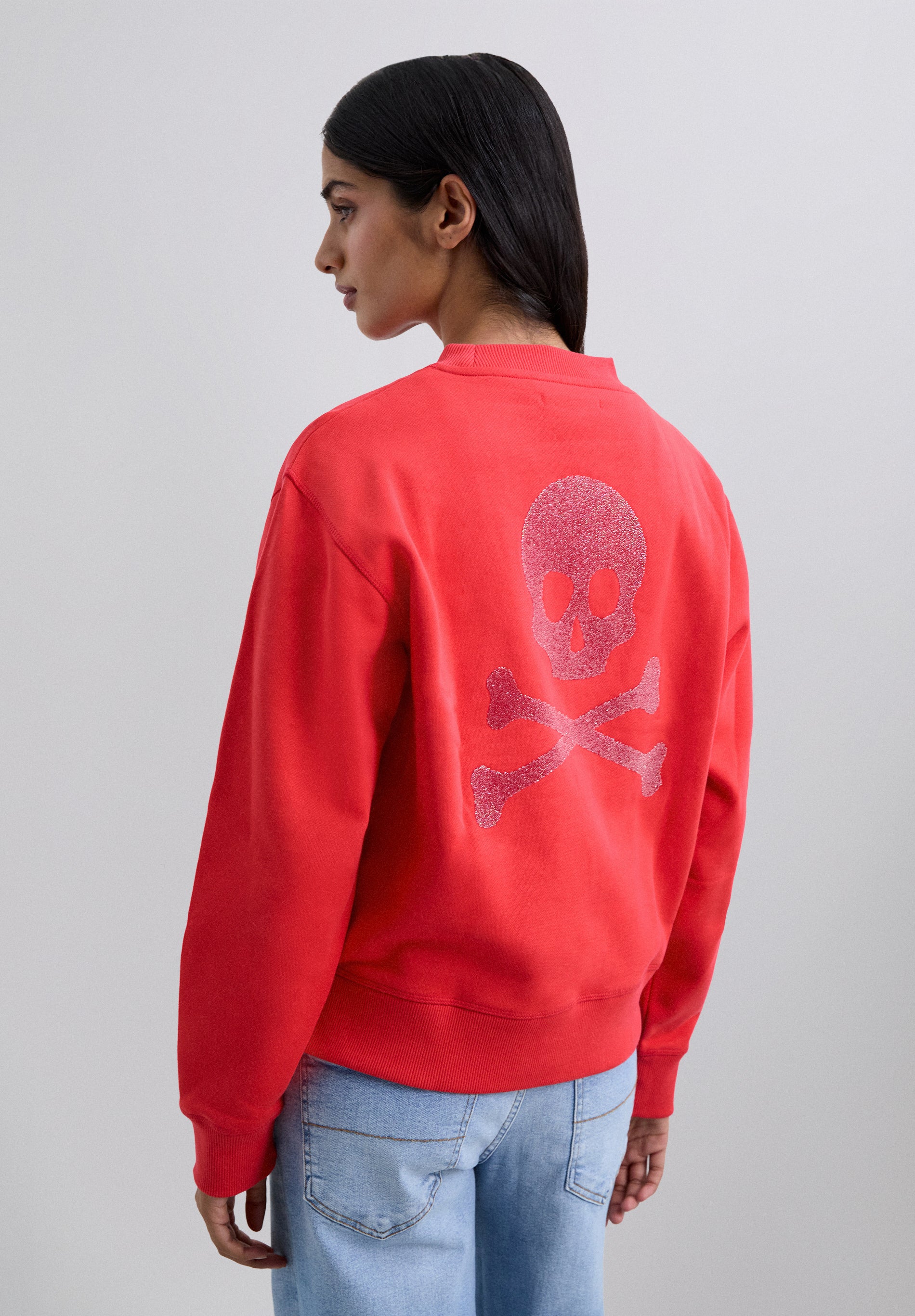 SUDADERA CALAVERA TRASERA GLITTER