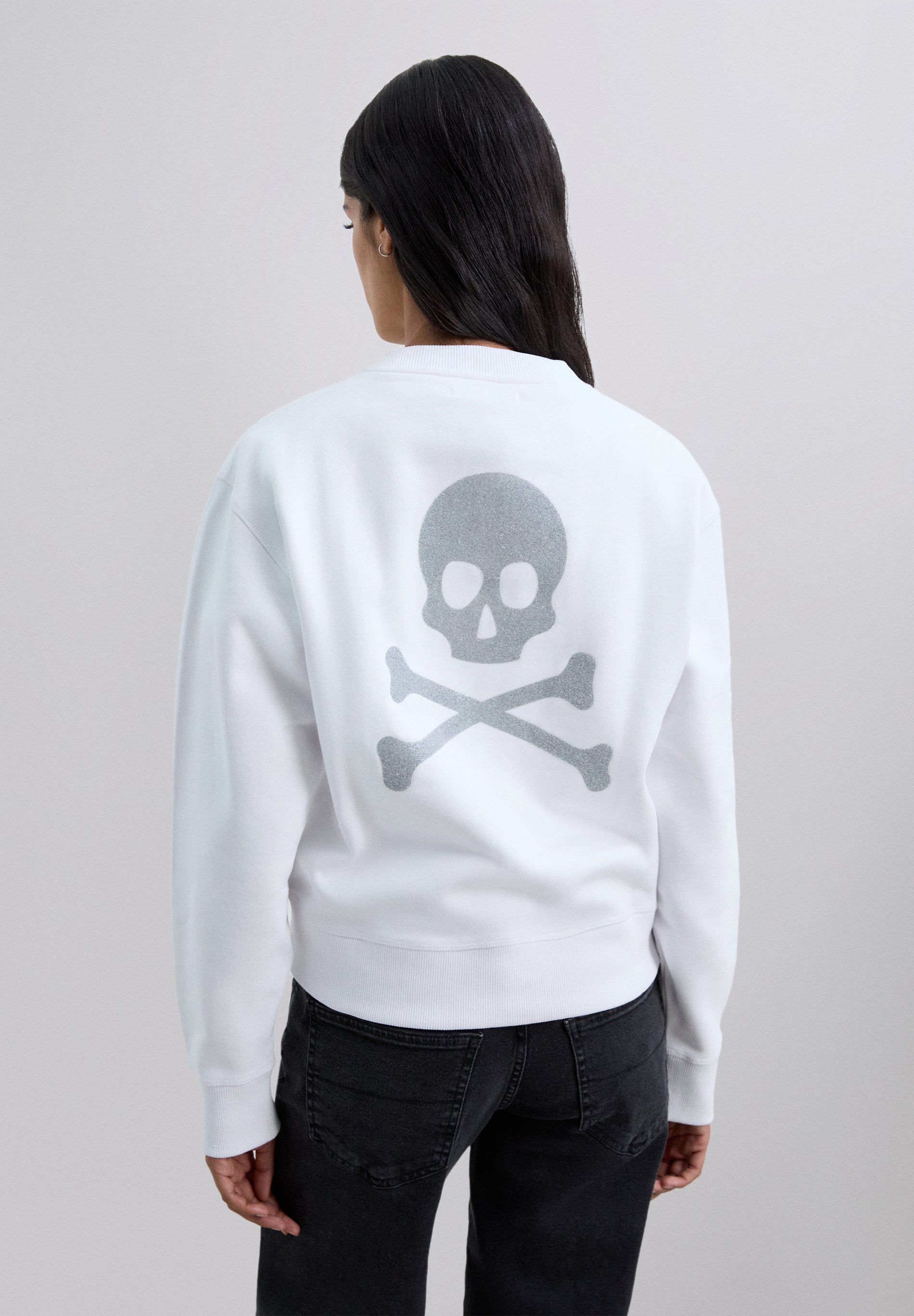 SUDADERA CALAVERA TRASERA GLITTER