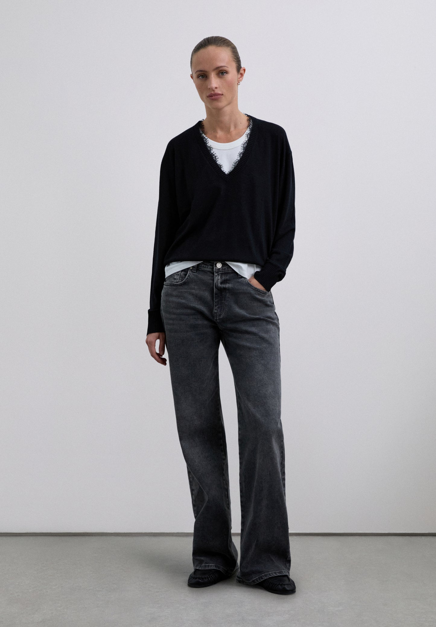 JERSEY ESCOTE V ENCAJE