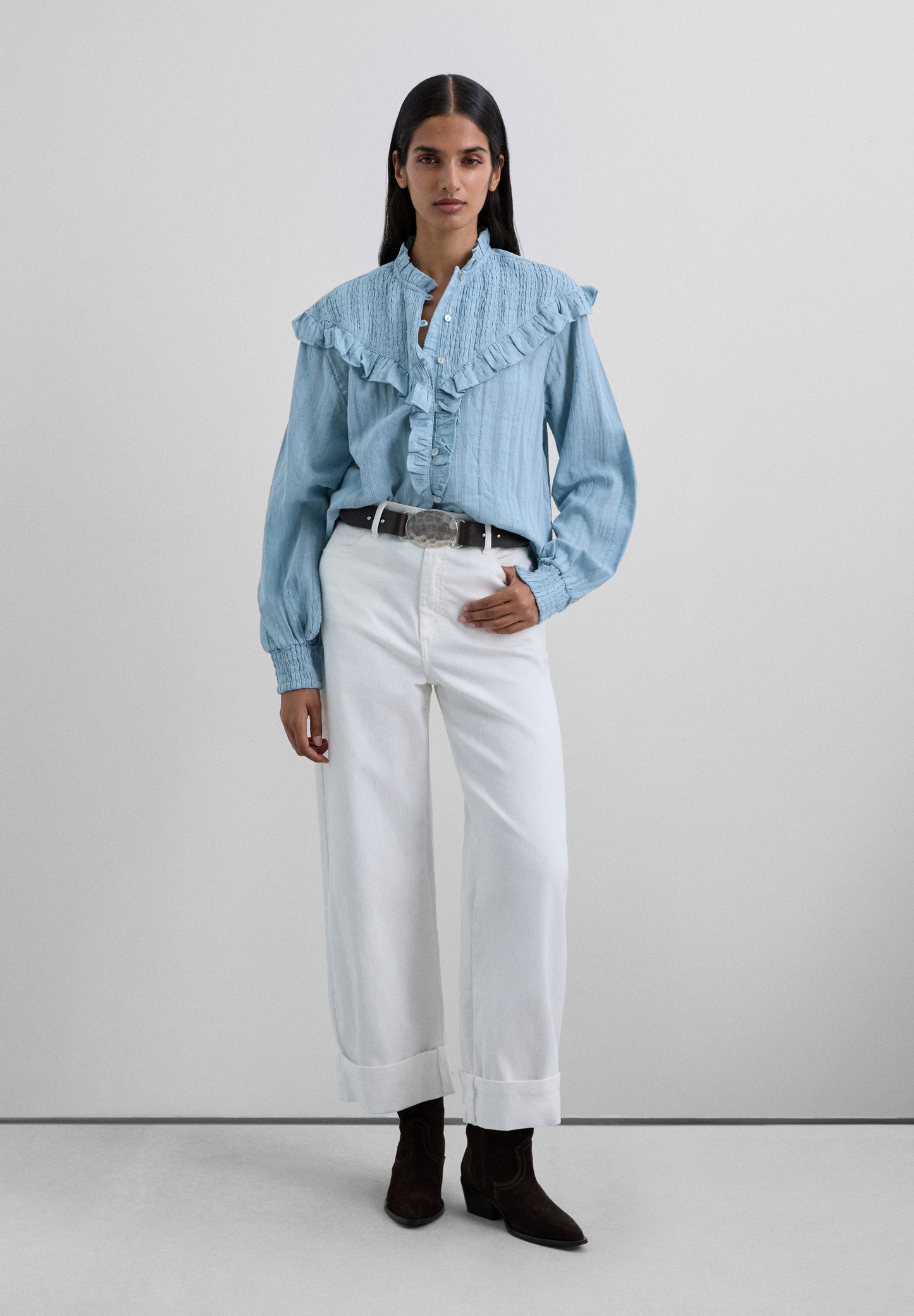 SCSMOCKRUFFLE SHIRT