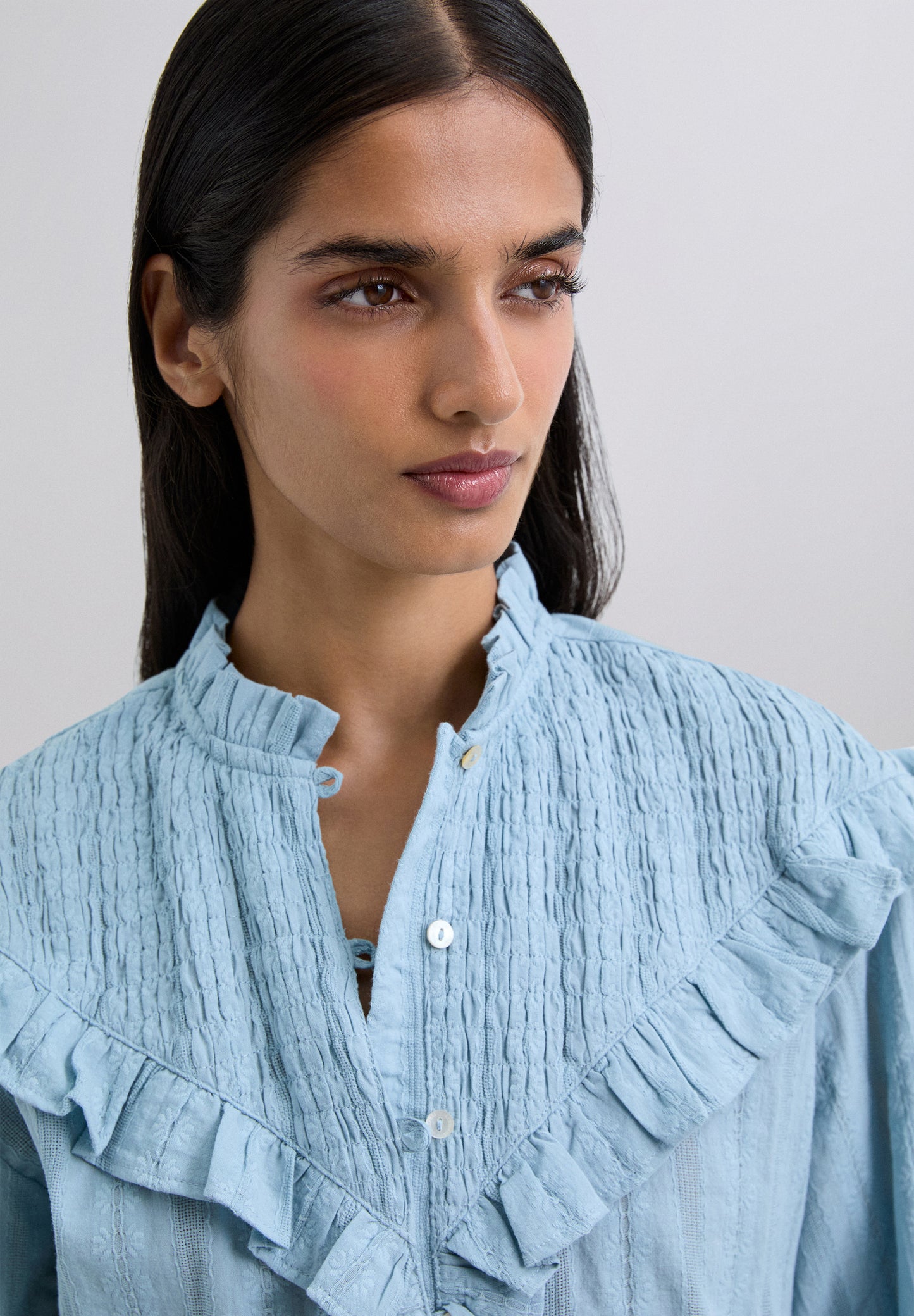 SCSMOCKRUFFLE SHIRT