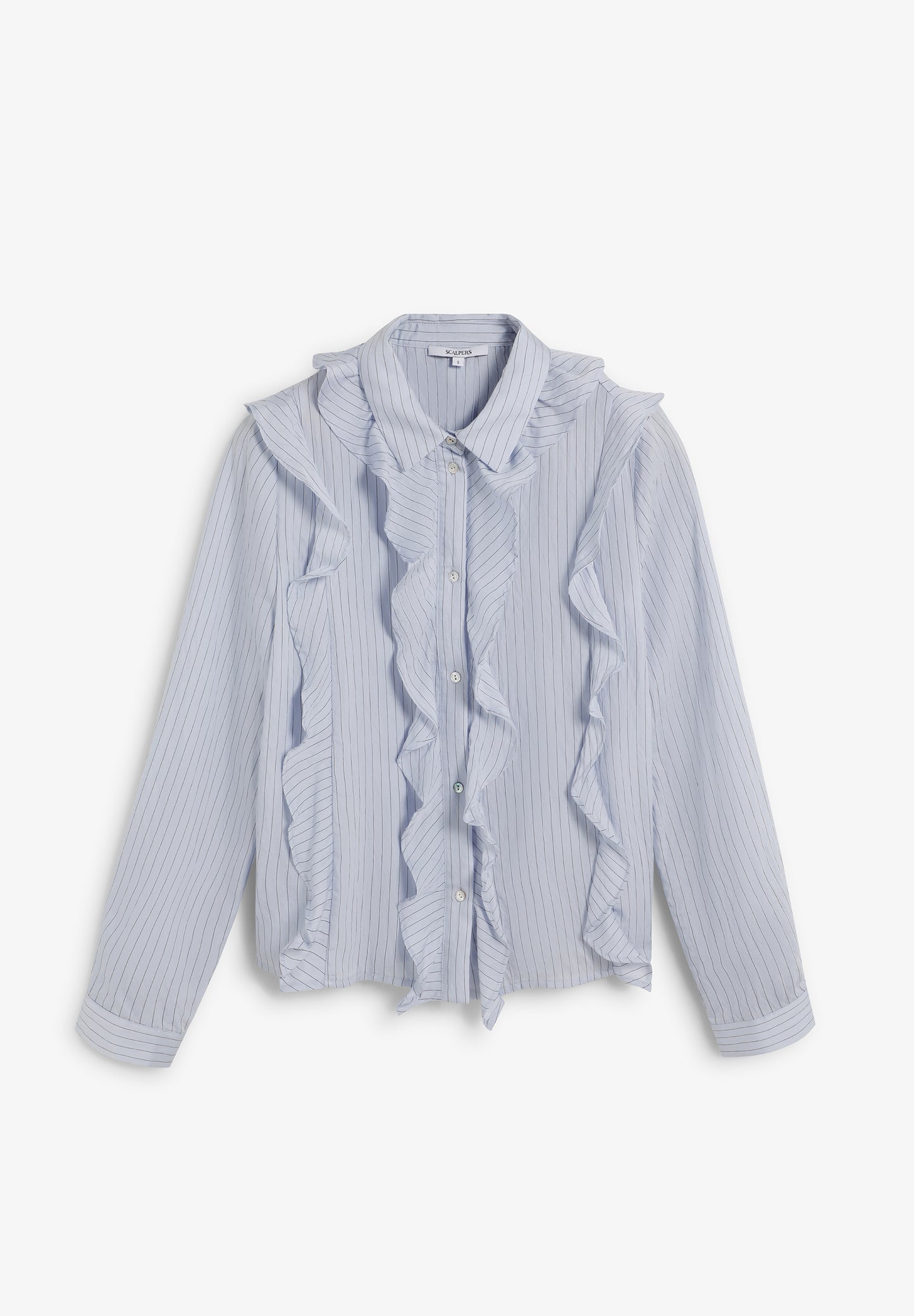 SCSTRIPESFRILL SHIRT