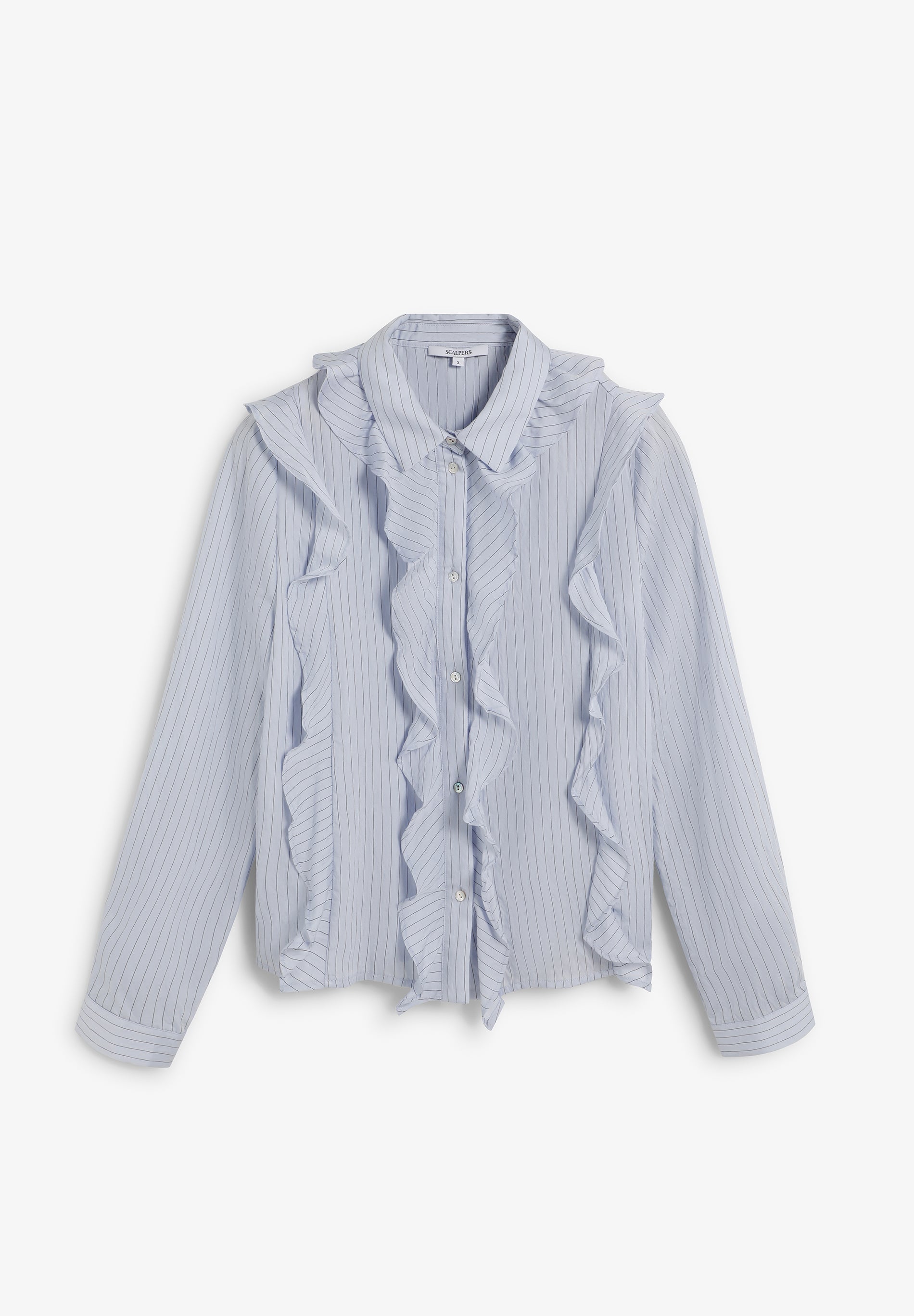 SCSTRIPESFRILL SHIRT