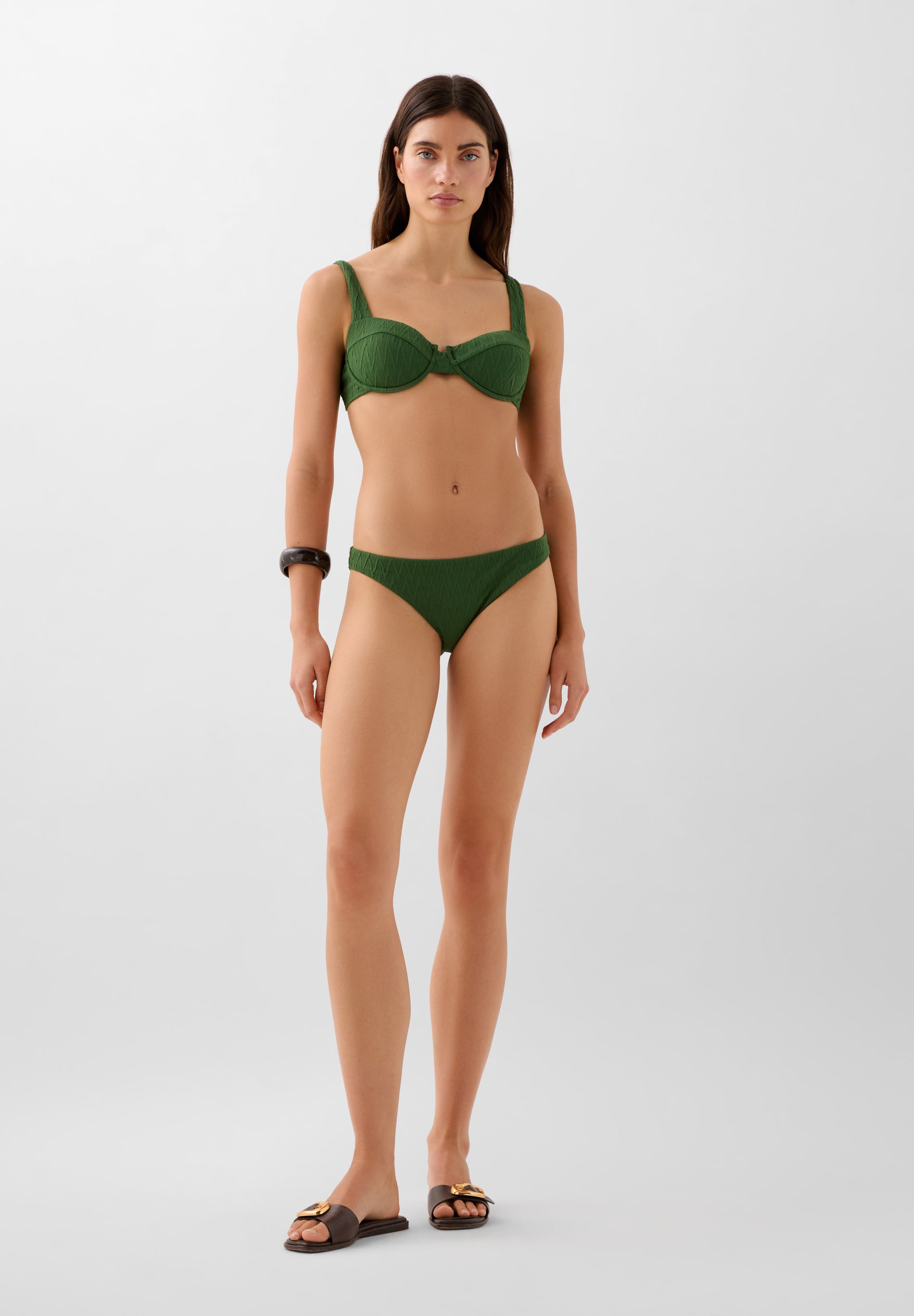 BRAGUITA BIKINI BALCONETTE VERDE