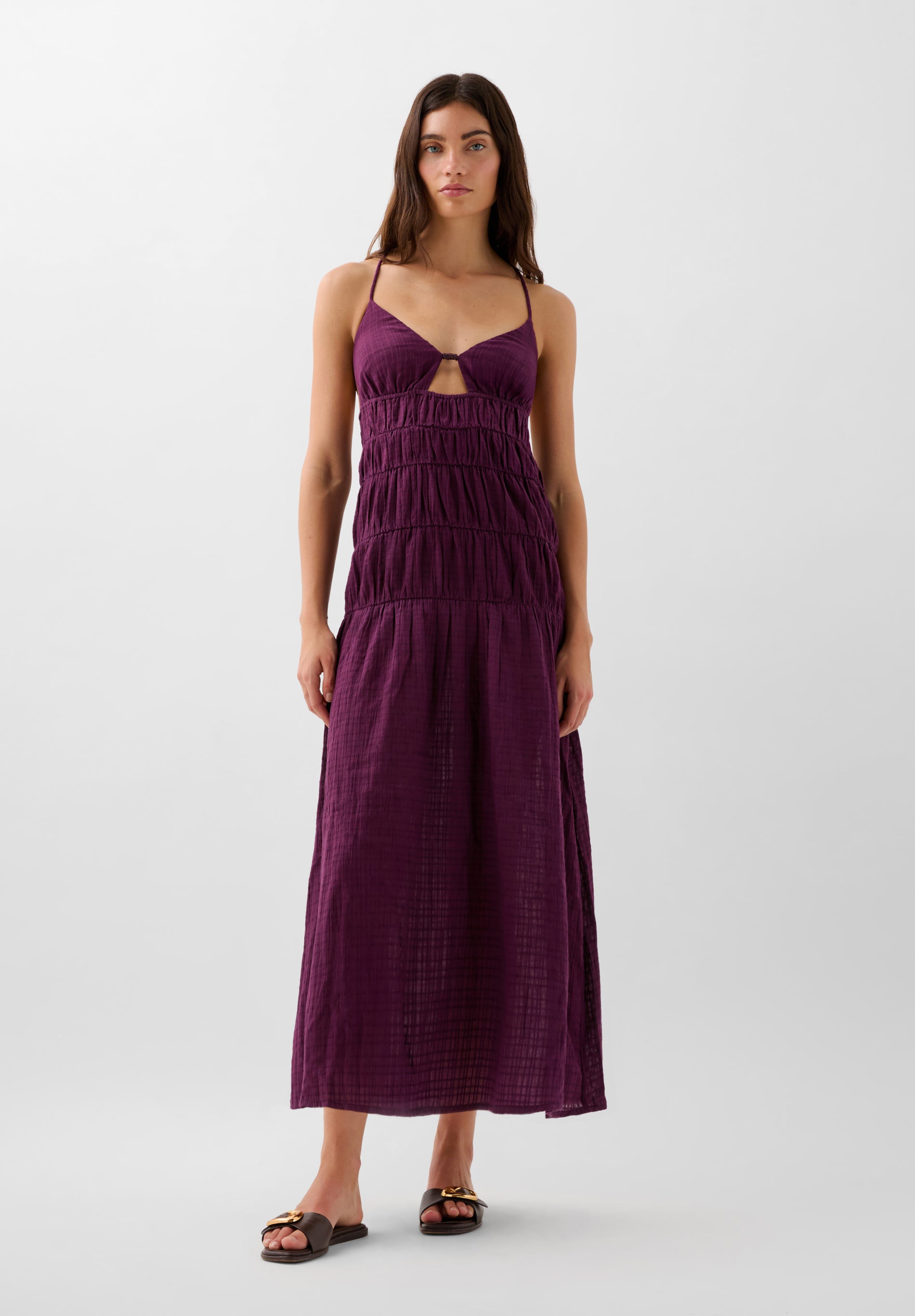 VESTIDO MIDI FLUIDO
