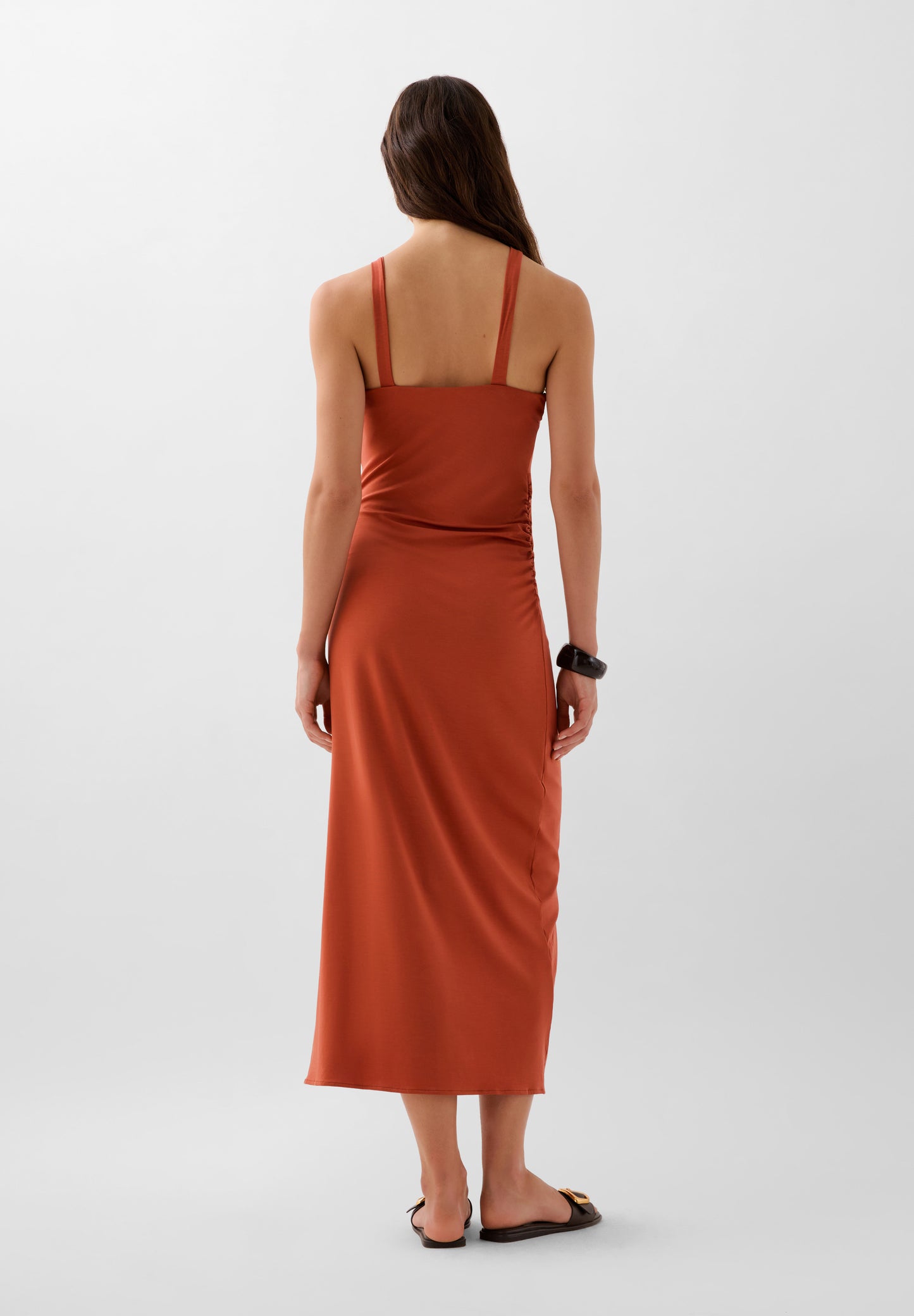 VESTIDO MIDI ASIMÉTRICO