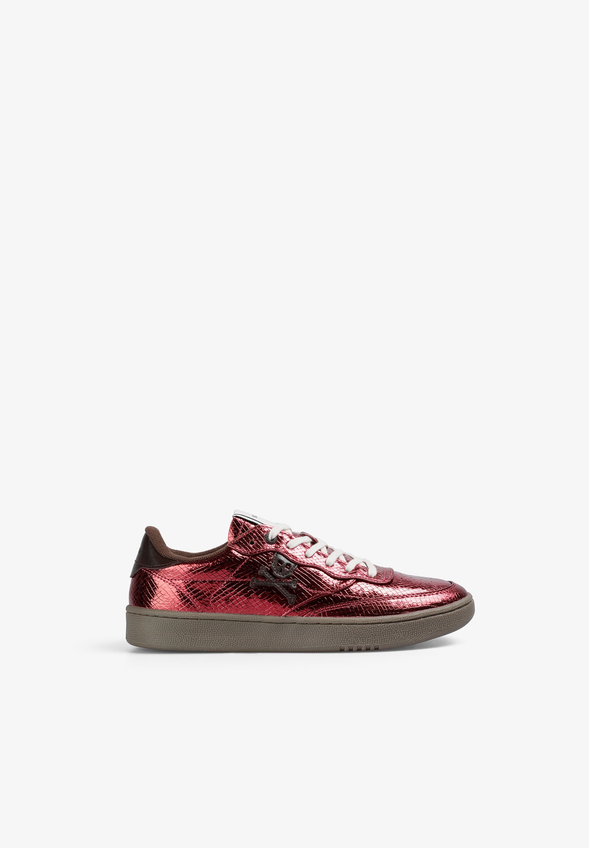 SNEAKERS METALIZADAS TEXTURA SERPIENTE - Scalpers