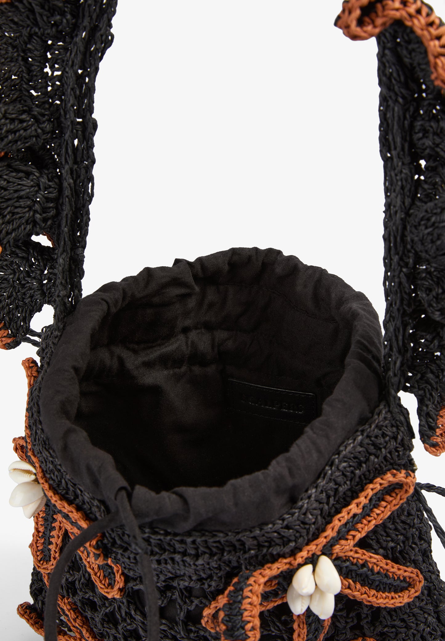 BOLSO RAFIA FLORES CONTRASTE