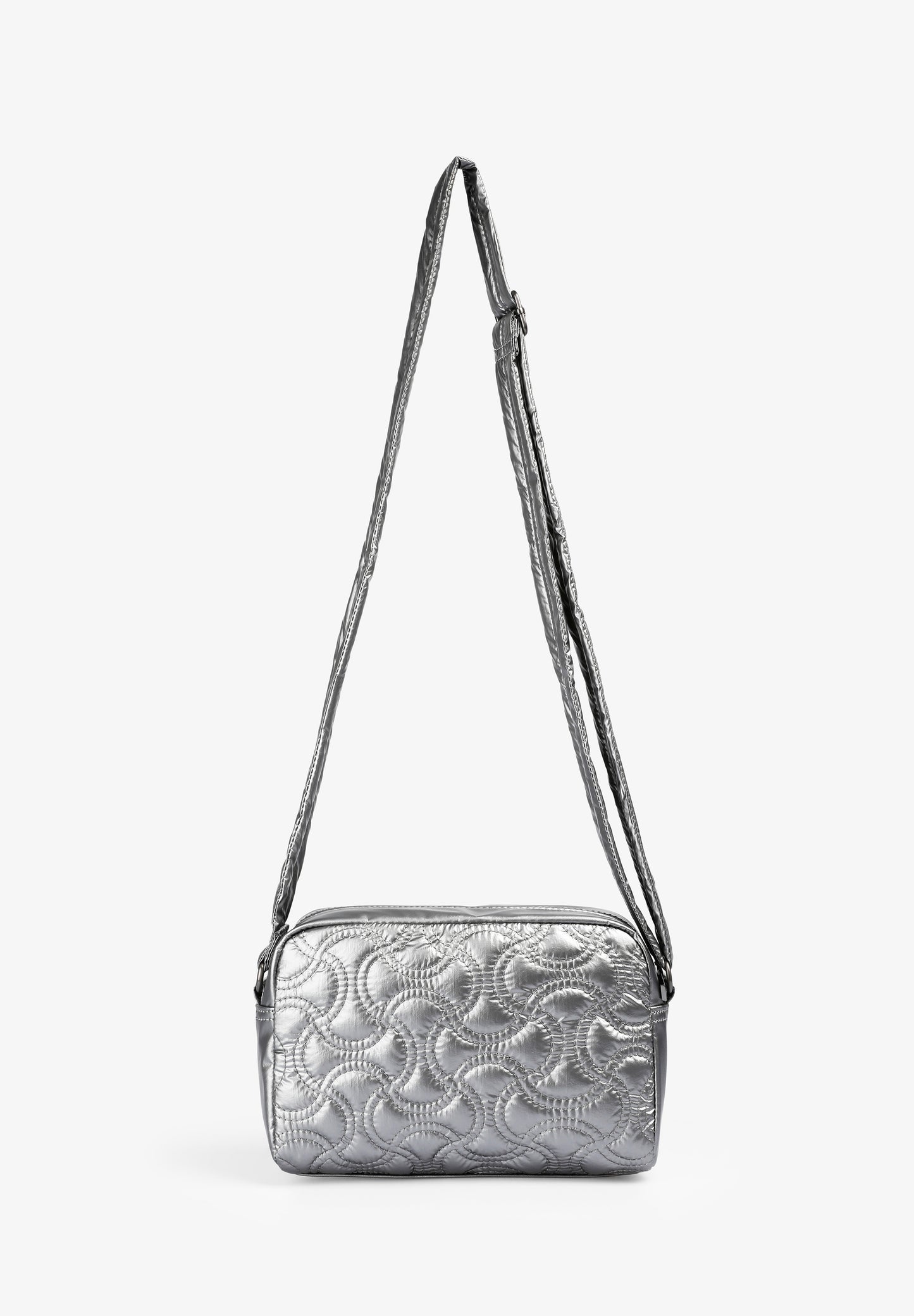 BOLSO BANDOLERA METALIZADO ACOLCHADO