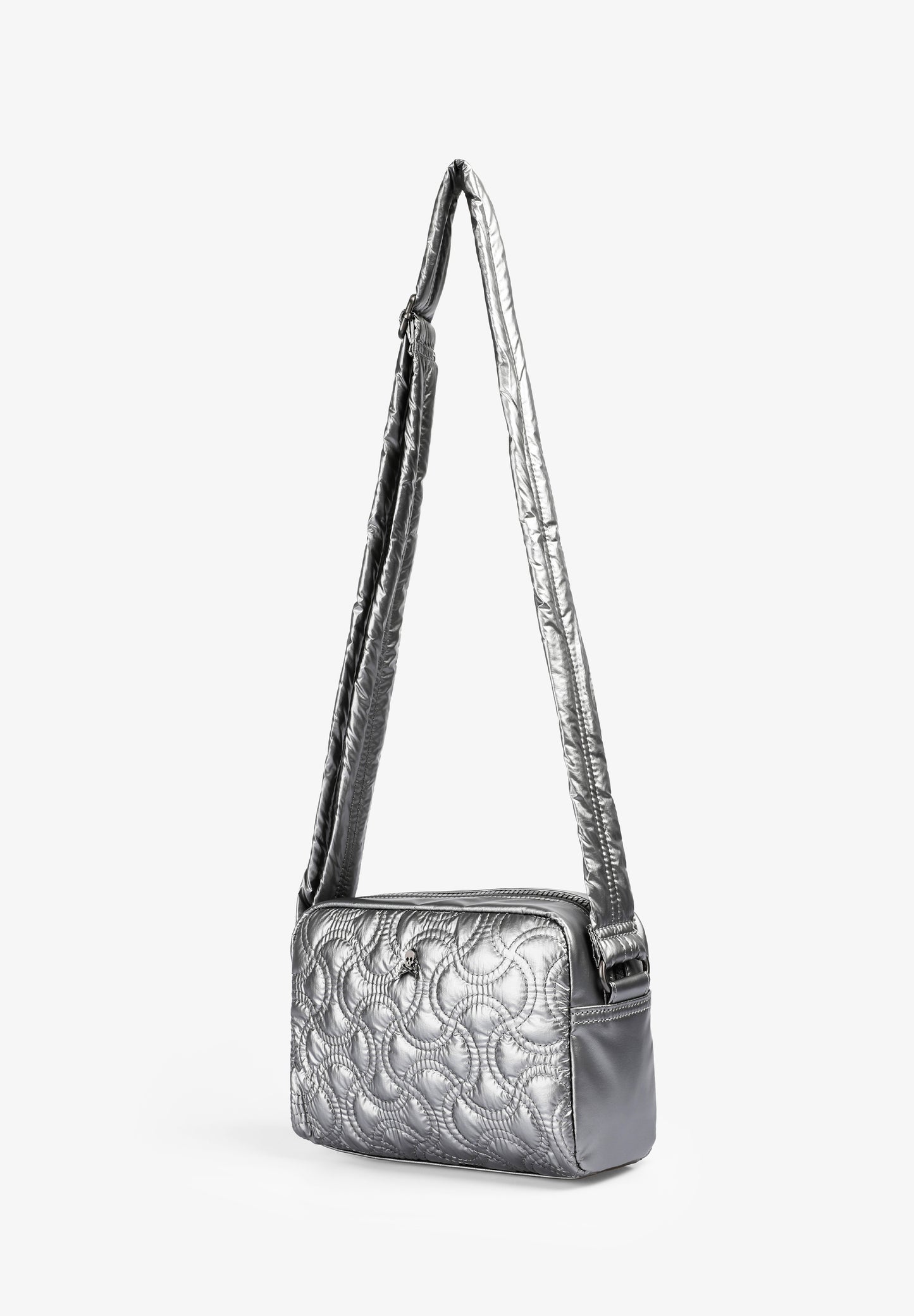 BOLSO BANDOLERA METALIZADO ACOLCHADO