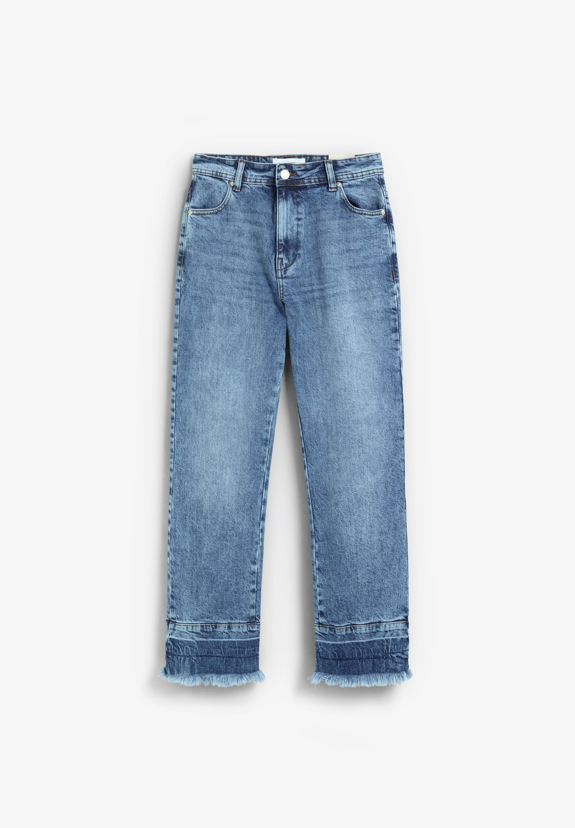 JEANS EFECTO LAVADO DESFLECADOS