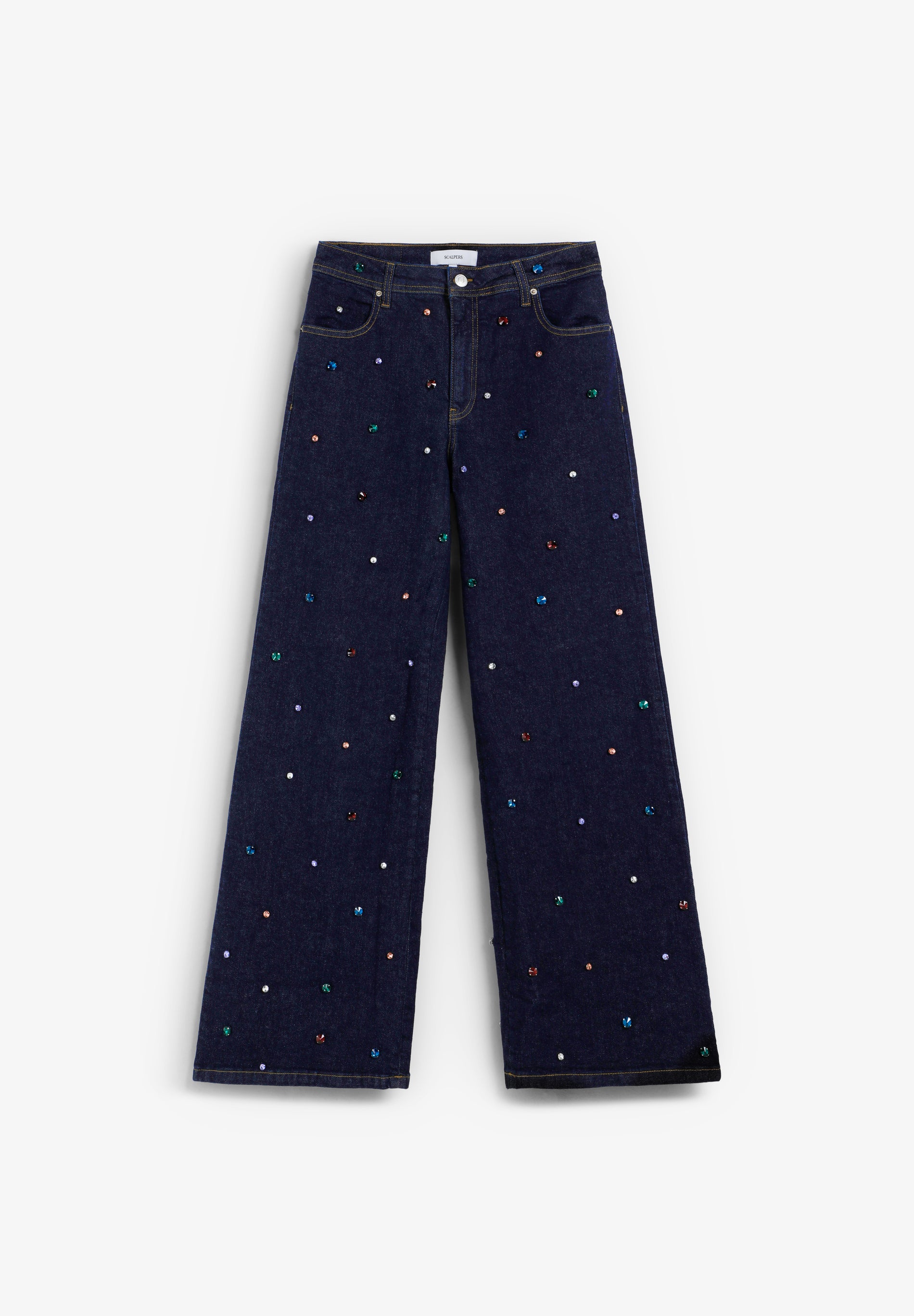 PANTALÓN DENIM CON ABALORIOS - Scalpers
