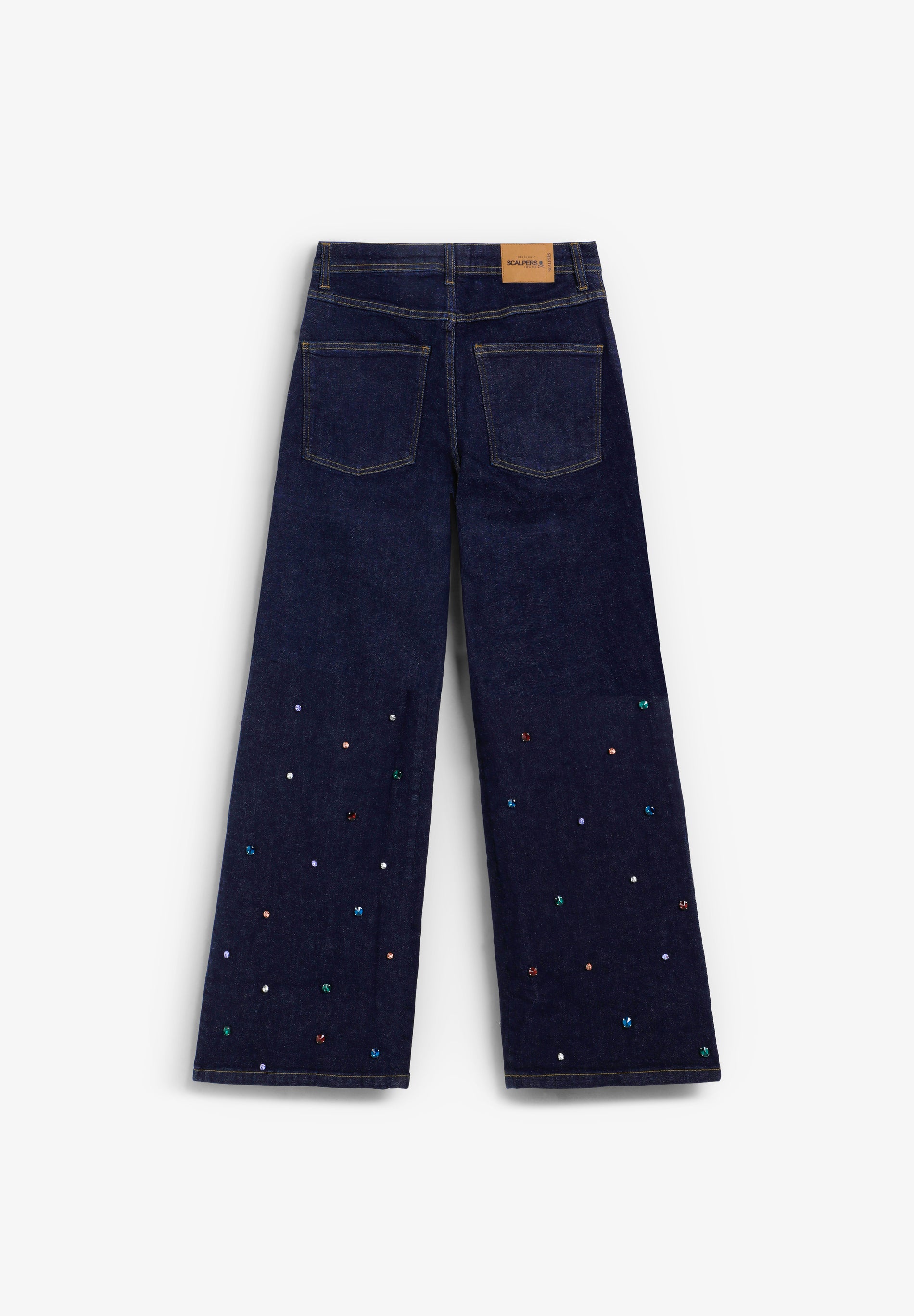 PANTALÓN DENIM CON ABALORIOS - Scalpers
