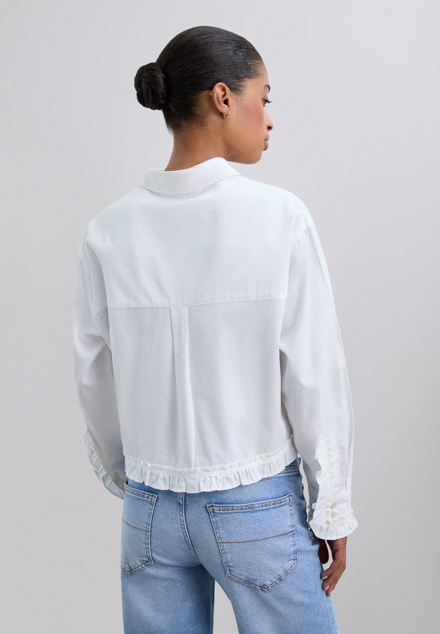 CAMISA CROPPED FRUNCES