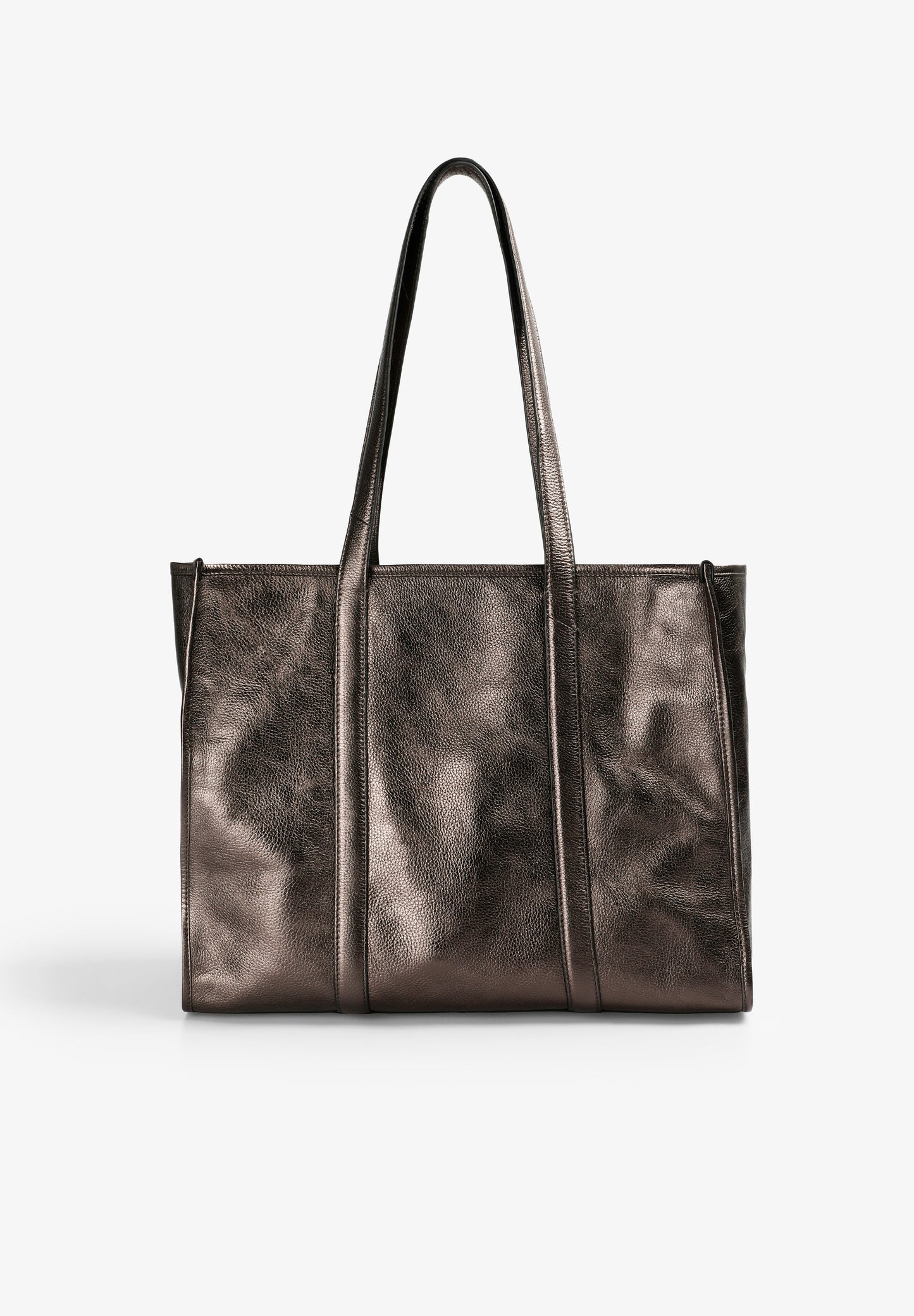 BOLSO SHOPPER PIEL METALIZADO