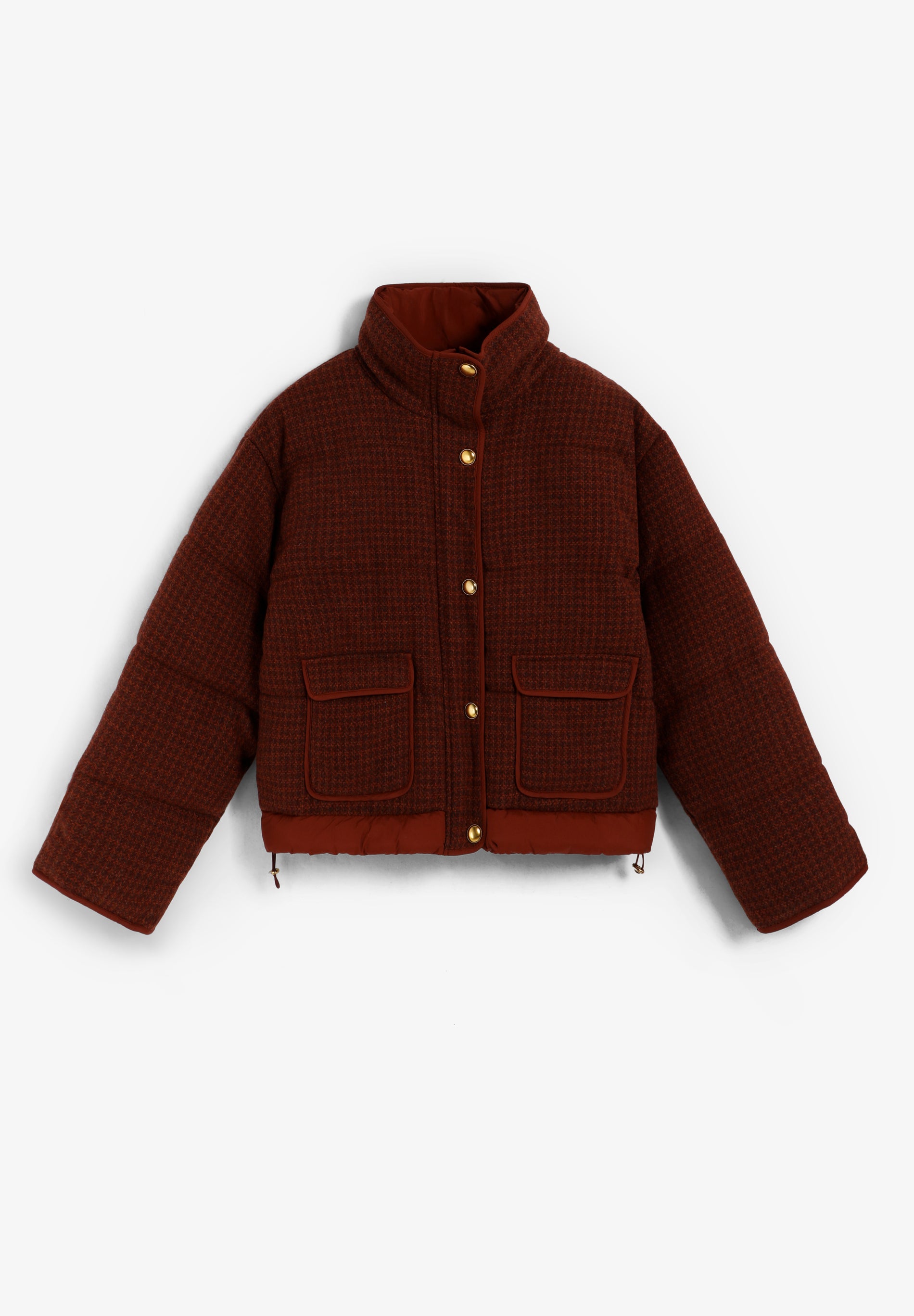 SCCHECKSHORTPUFFER JACKET