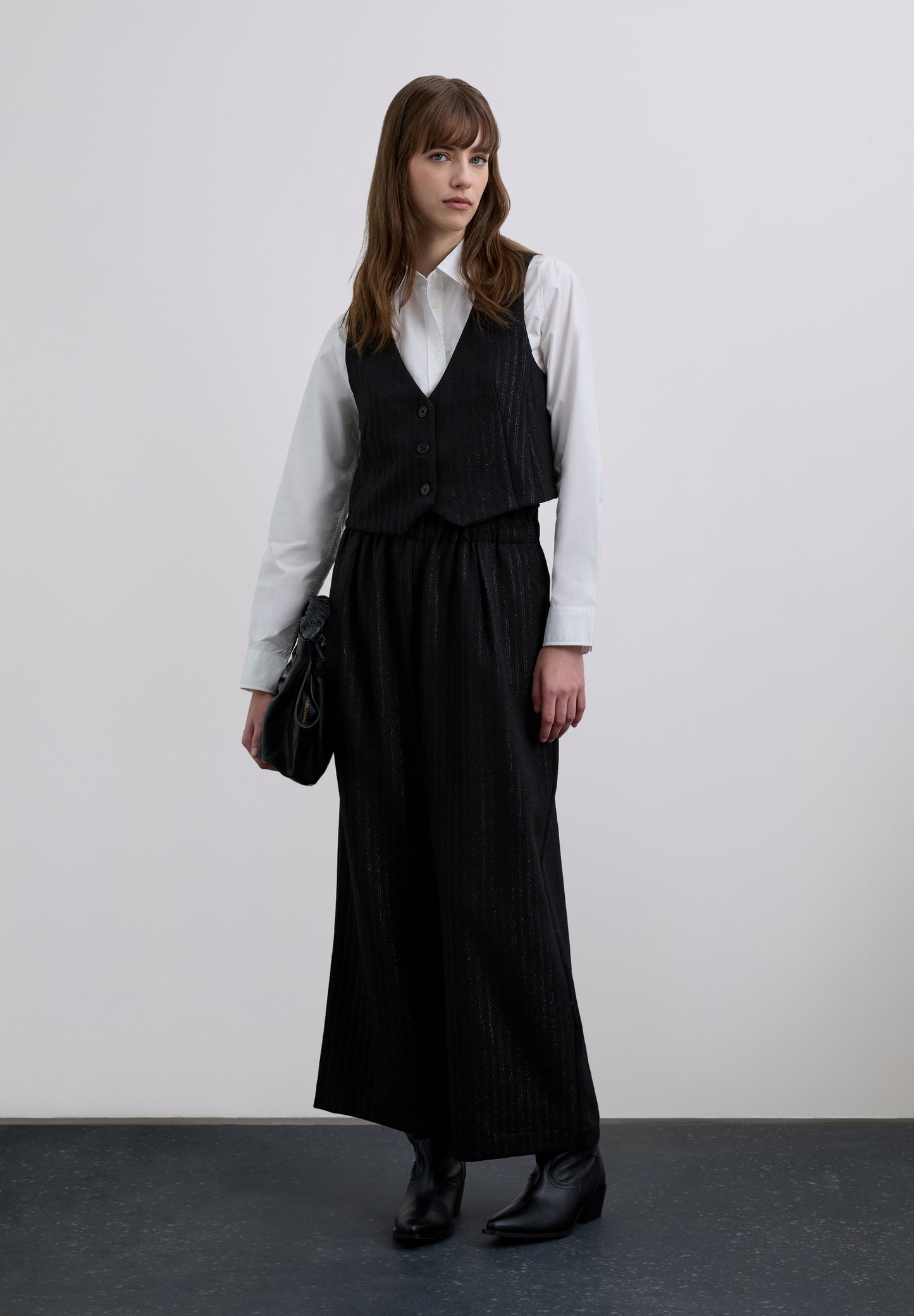 CHALECO RAYAS LÚREX