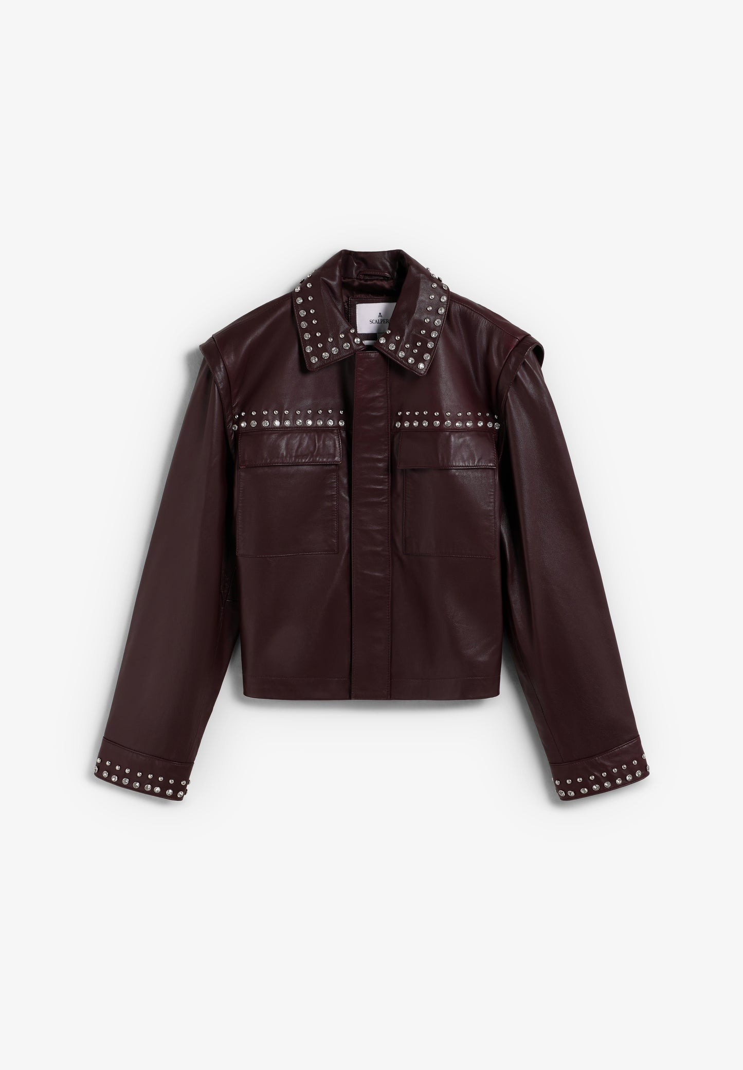 SCSTUDSLEATHER JACKET