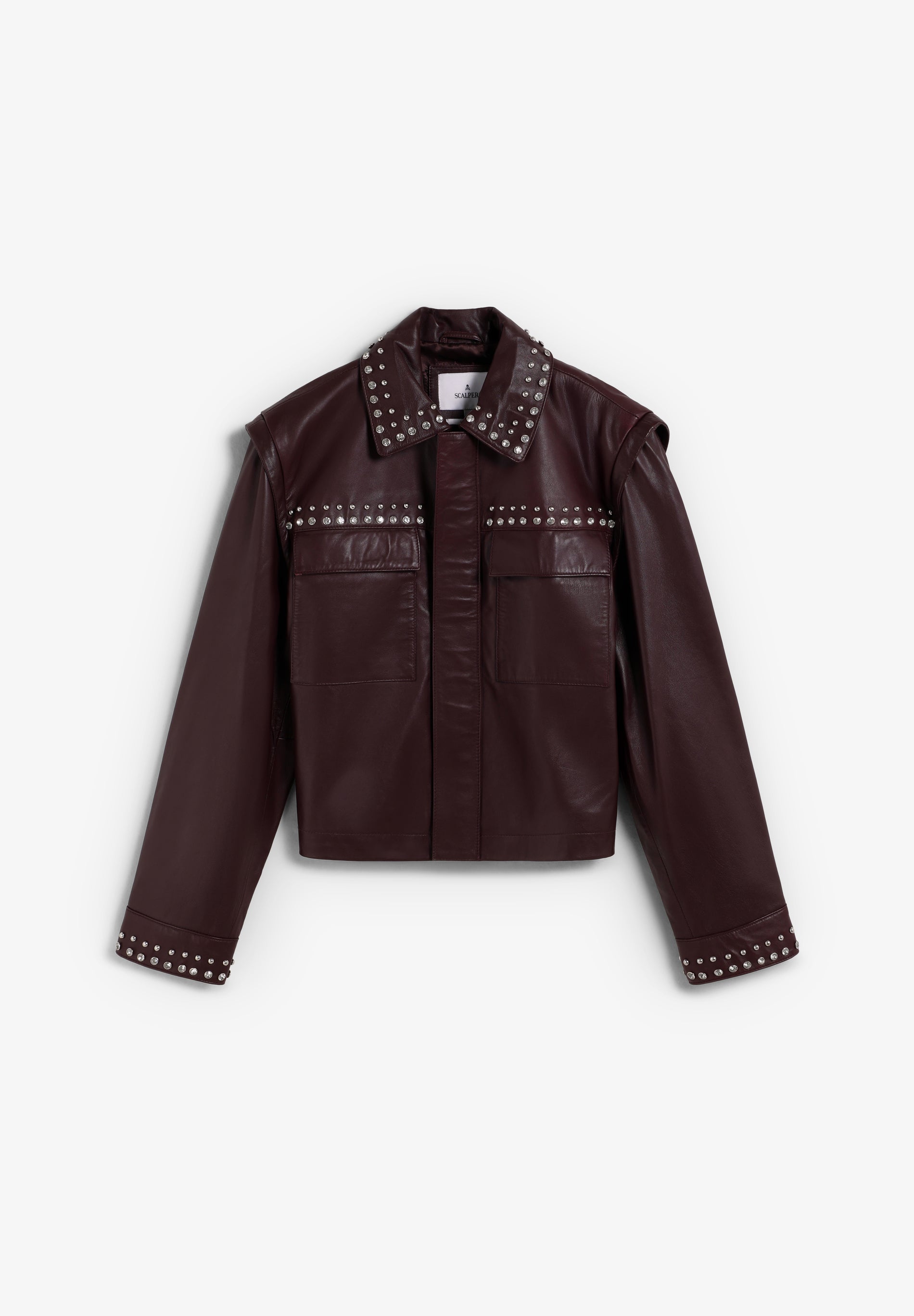 SCSTUDSLEATHER JACKET
