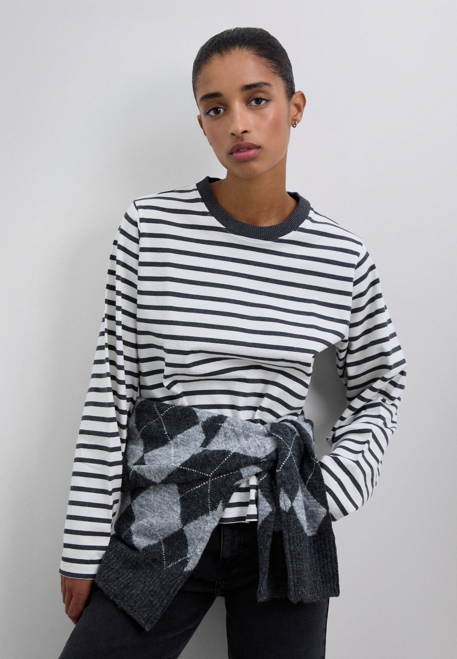 SCSTRIPESLS TEE
