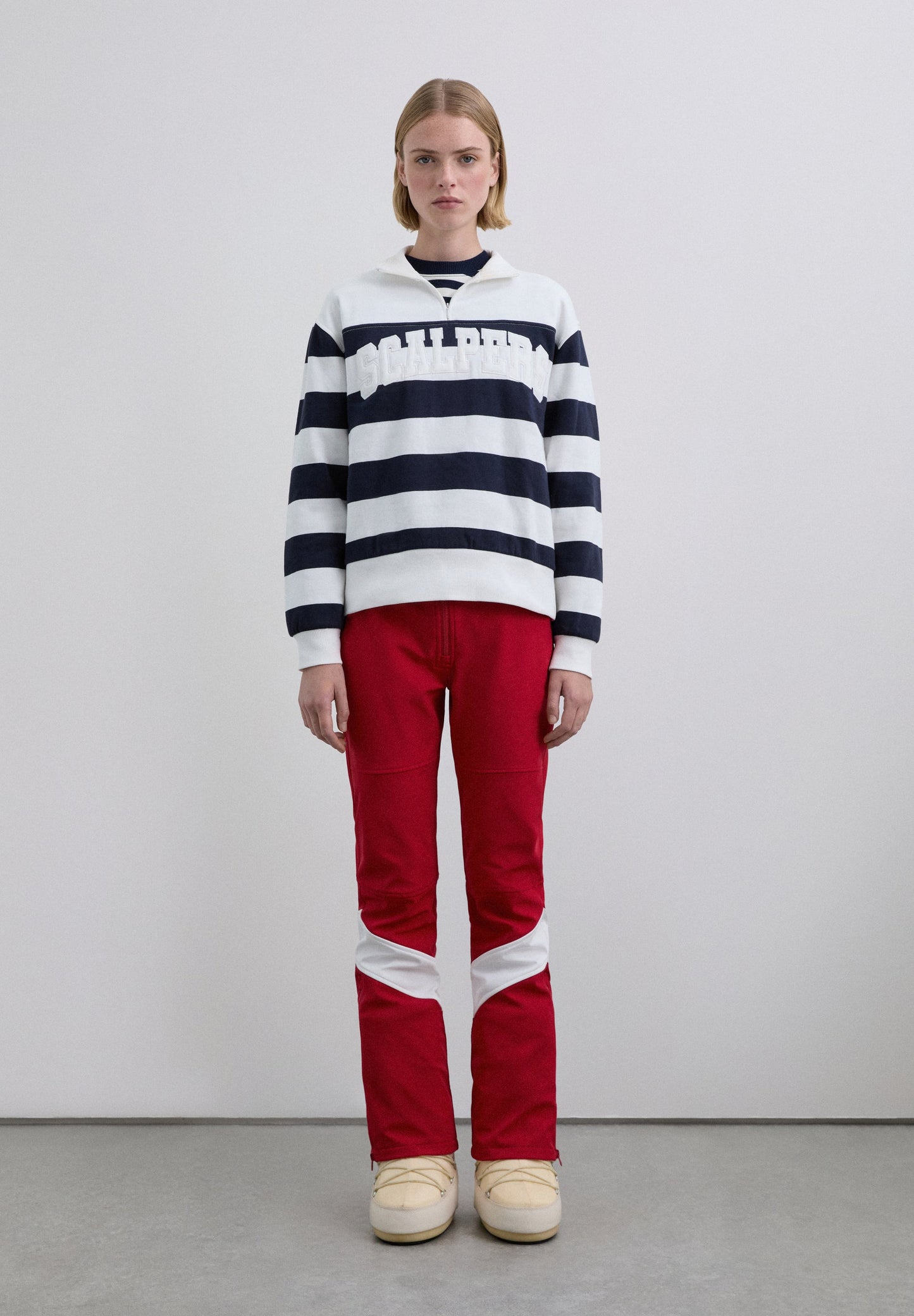 SUDADERA DE RAYAS CON LOGO