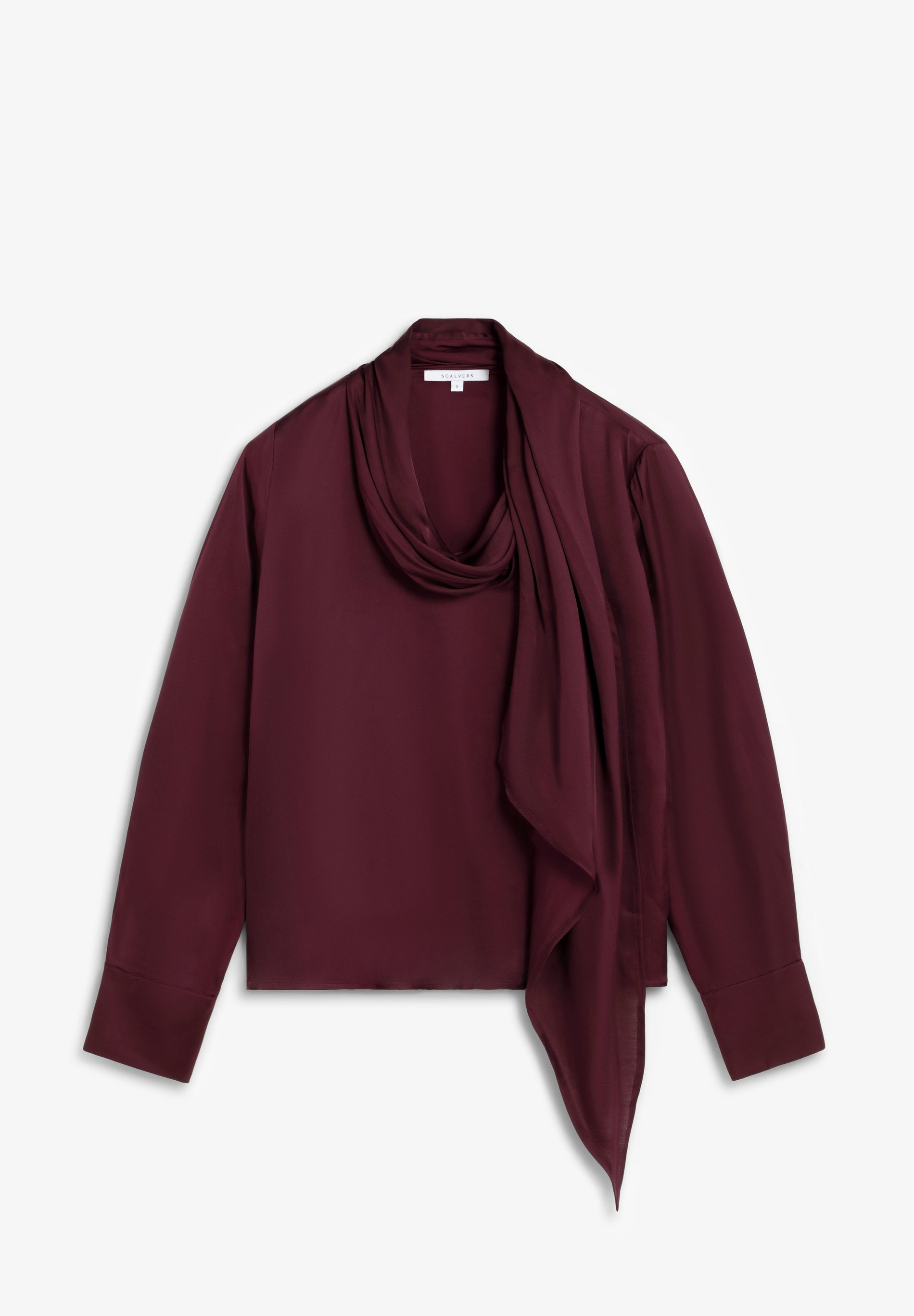 BLUSA SATÉN DRAPEADA