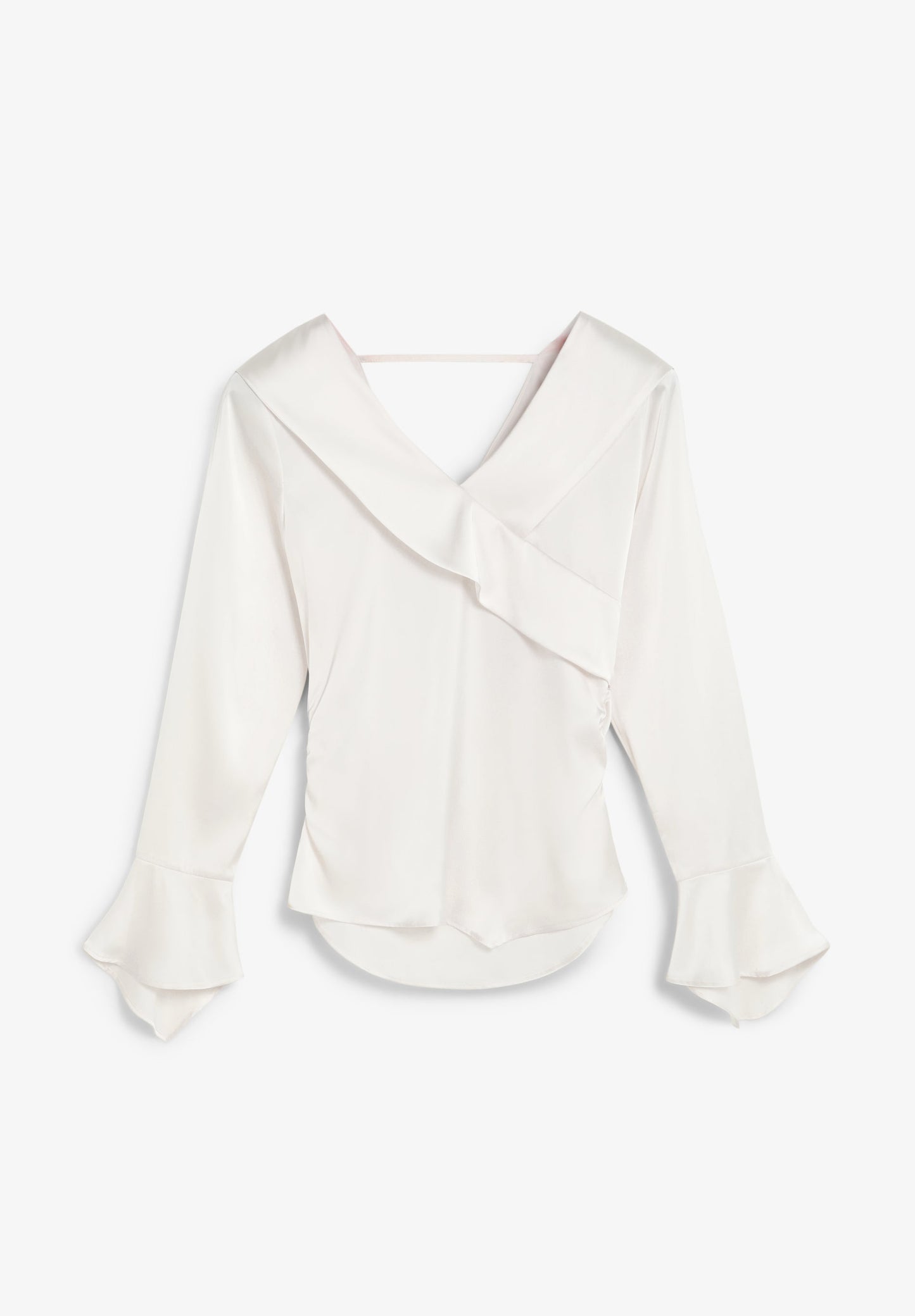 CAMISA SATINADA ASIMÉTRICA