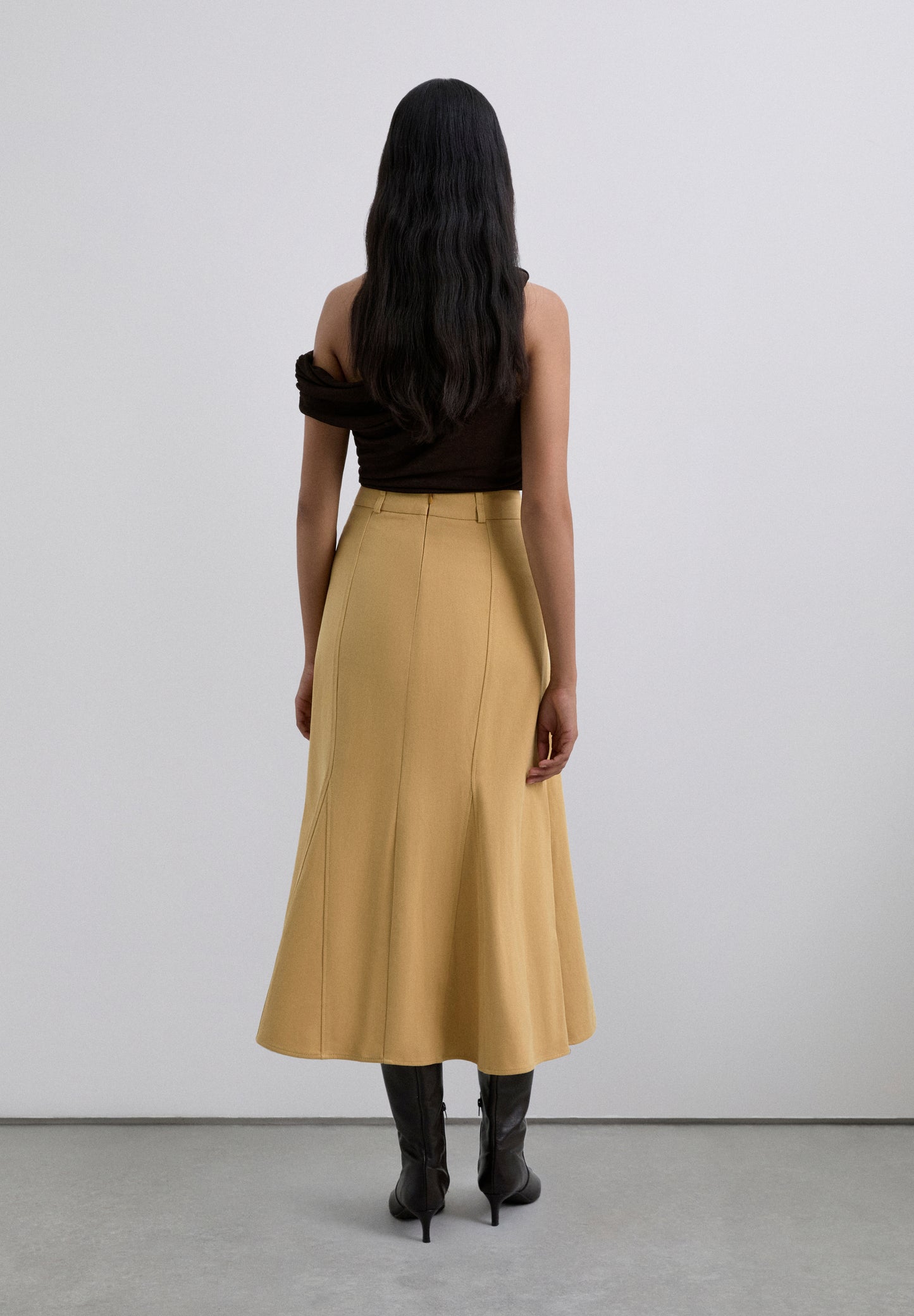 FALDA MIDI PLIEGUES